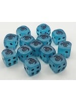 Tier 3 T3 16mm 12pc Demon Skull Blue & Black
