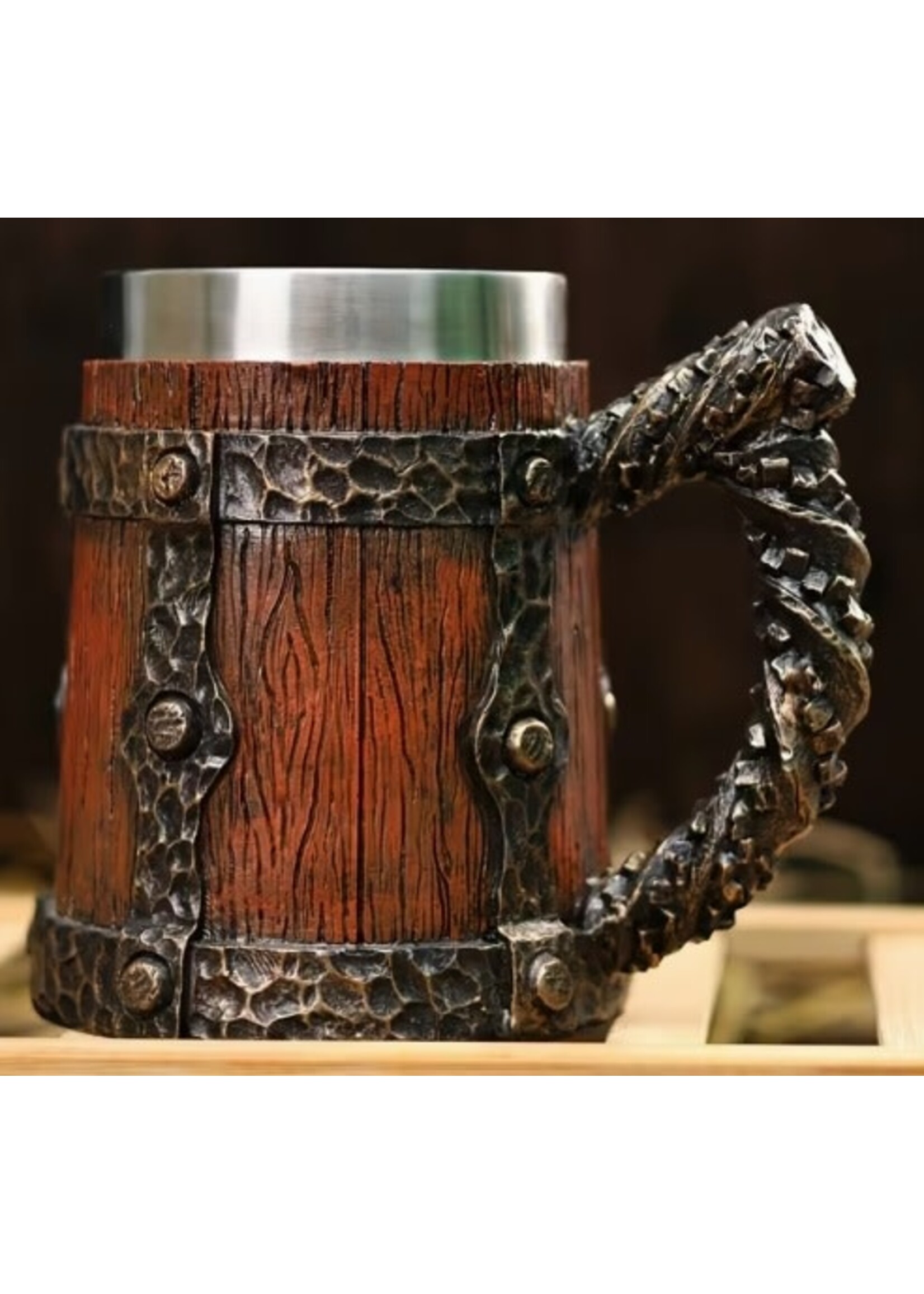 Mug Barrel & Wrought Iron