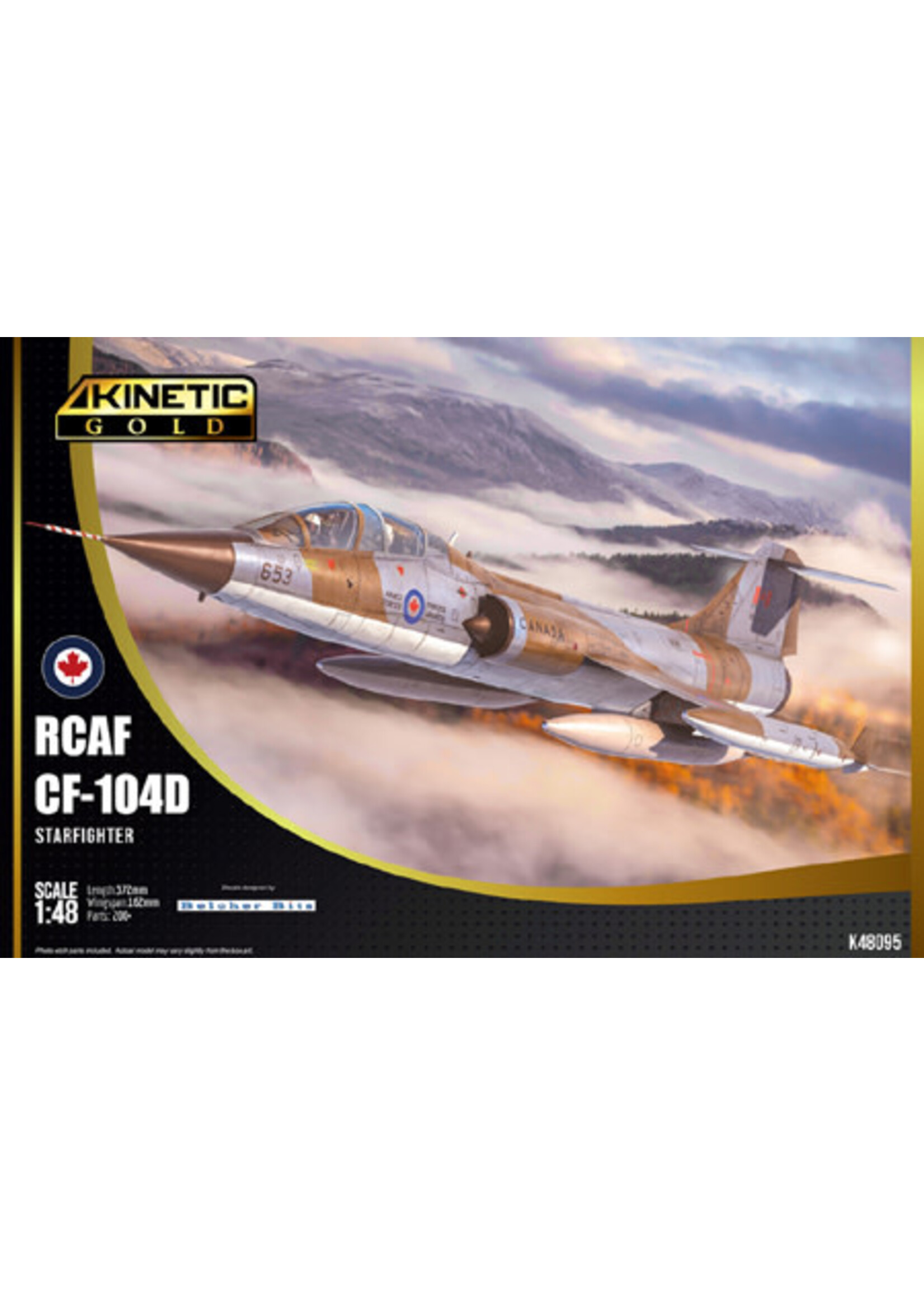 KInetic KIN48095 RCAF CF-104D Starfighter (1/48)