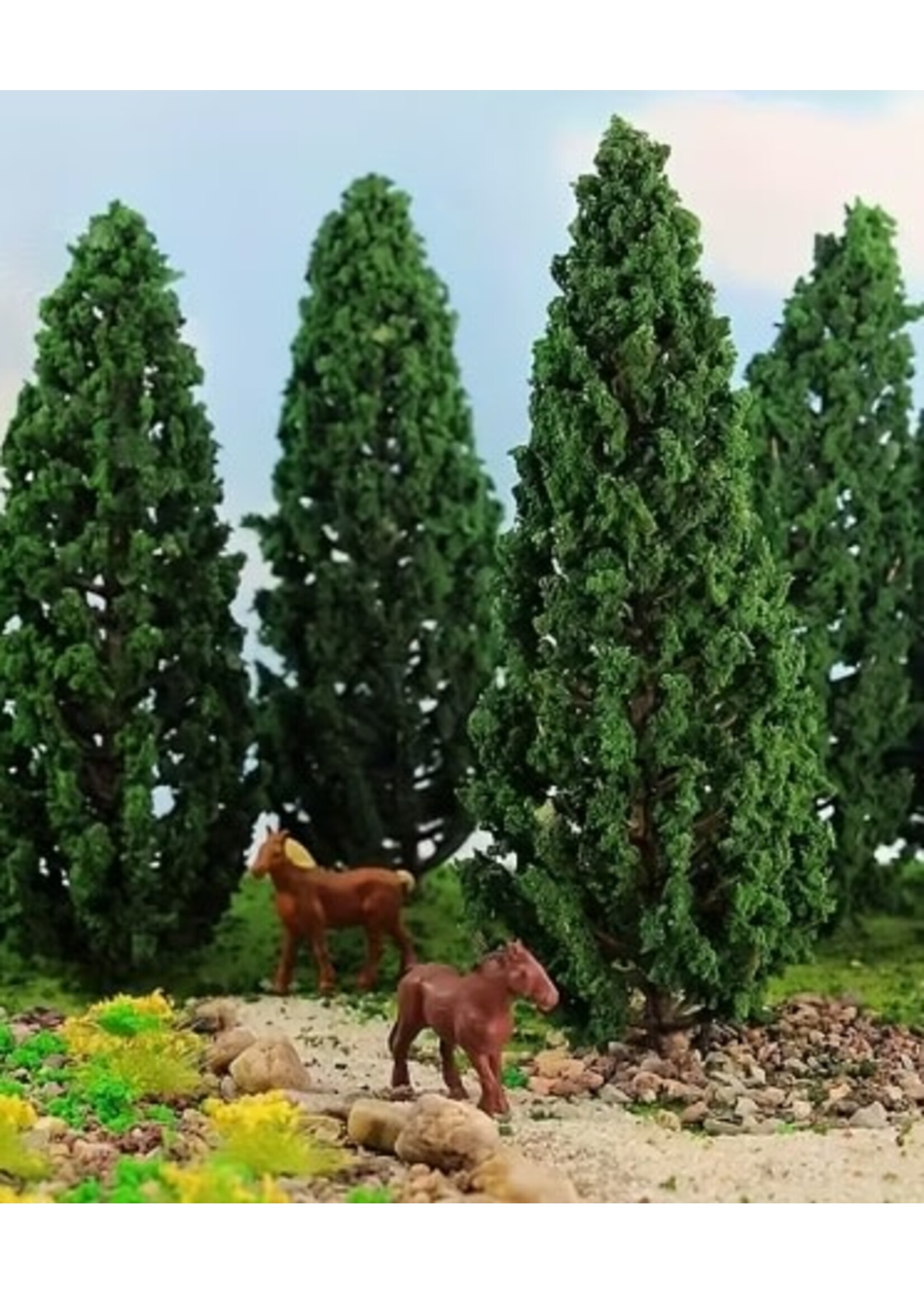 Trees Pine Green (4pc)