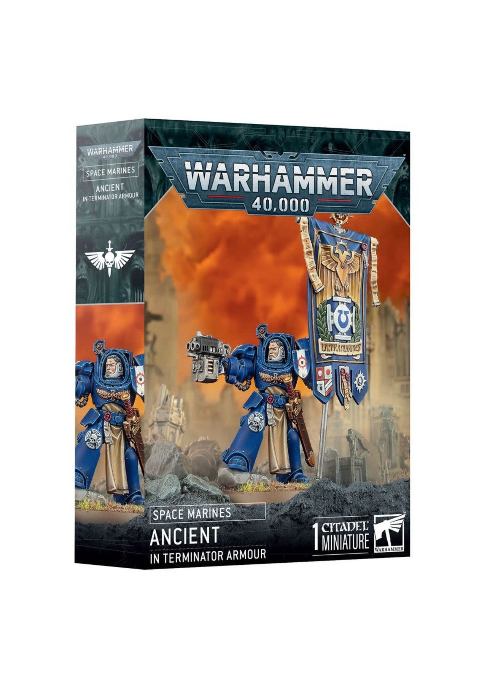 WH40K Space Marines Ancient in Terminator Armour
