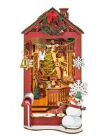 Rolife ROETGC07 Christmas Indoor Scene Book Nook