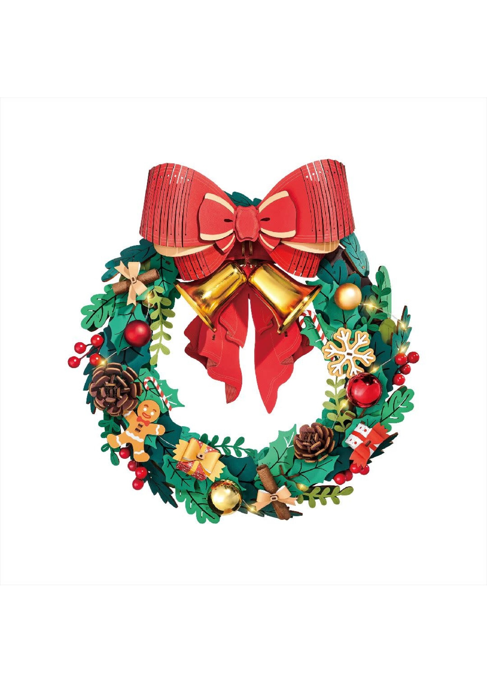 Rolife ROETGL04 Christmas Wreath 3D Wooden Puzzle