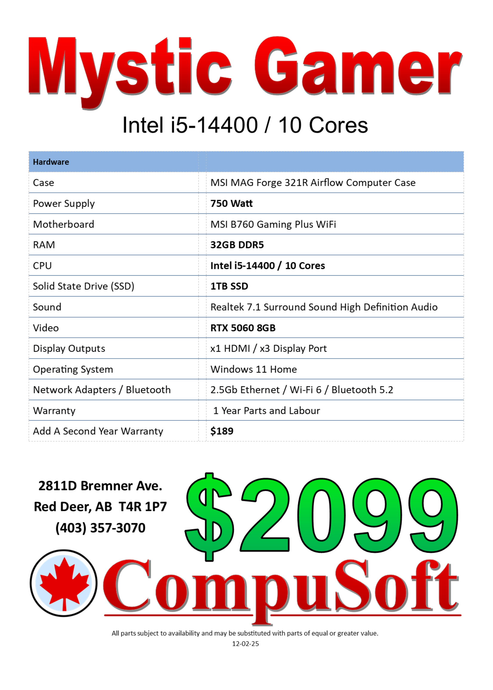 CompuSoft Mystic Gamer