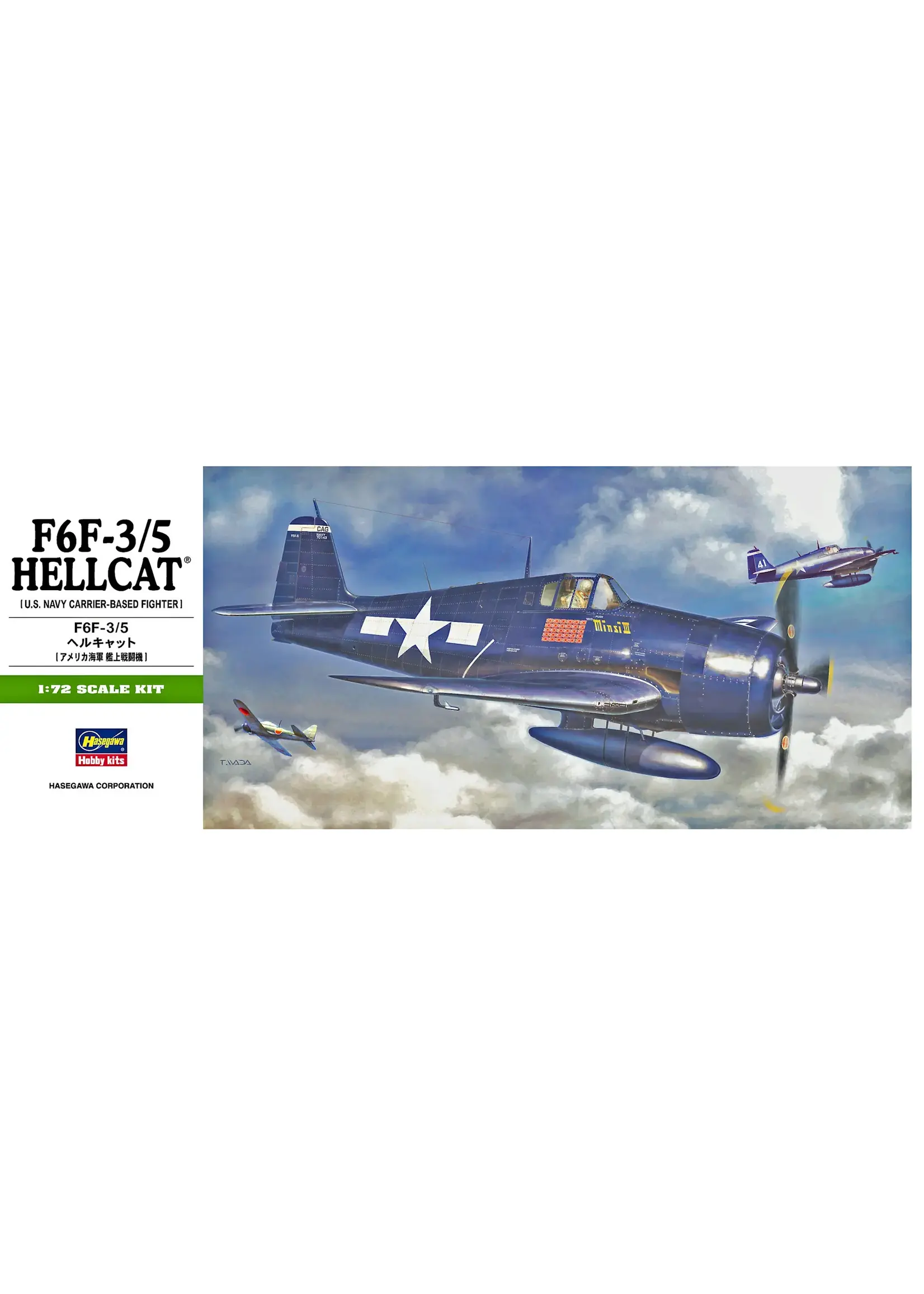 Hasegawa HSGWA01241 F6F-3/5 Hellcat (1/72)