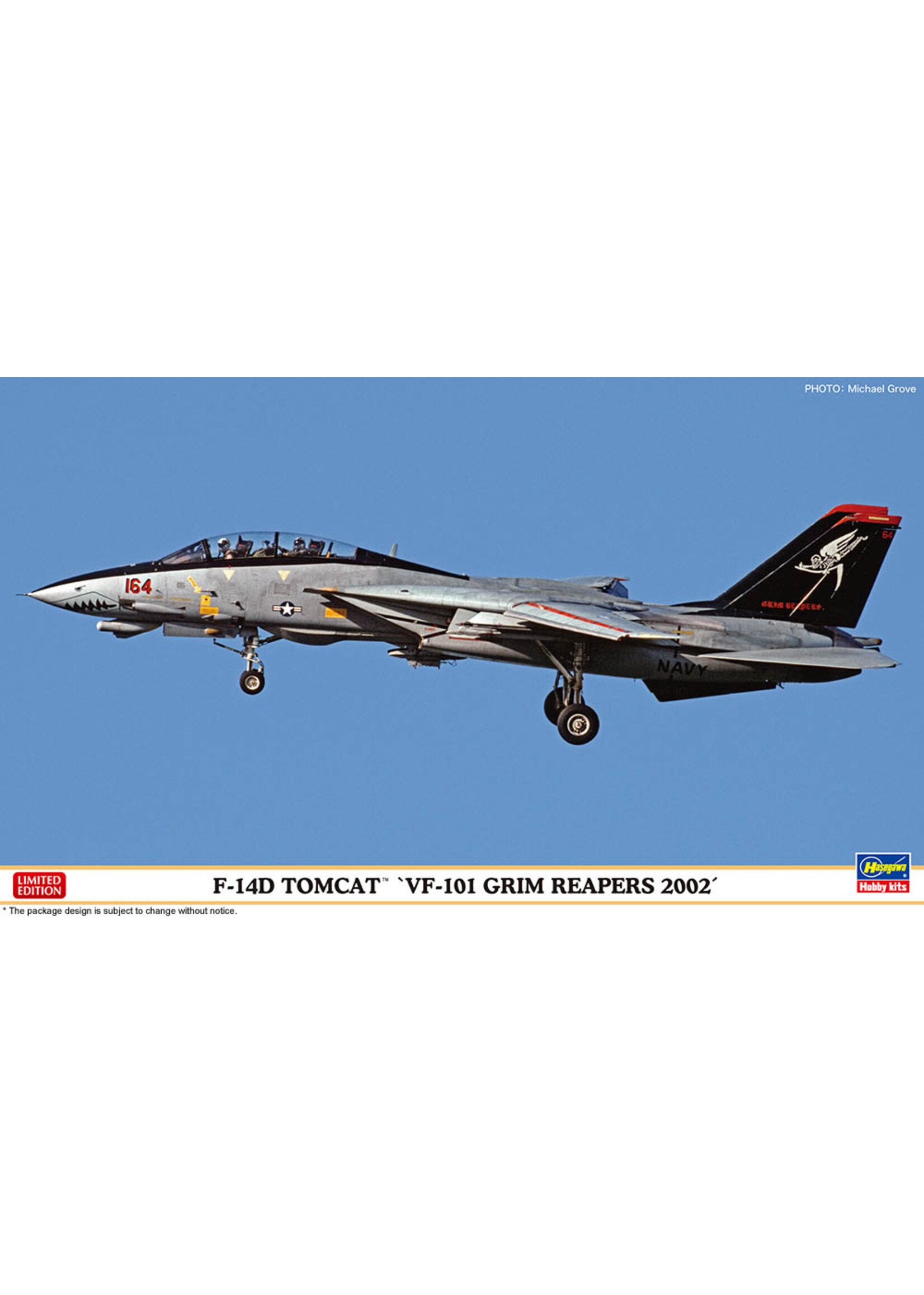 Hasegawa HSGWA02444 F-14D Tomcatr VF-101 Grim Reapers 2002 (1/72)
