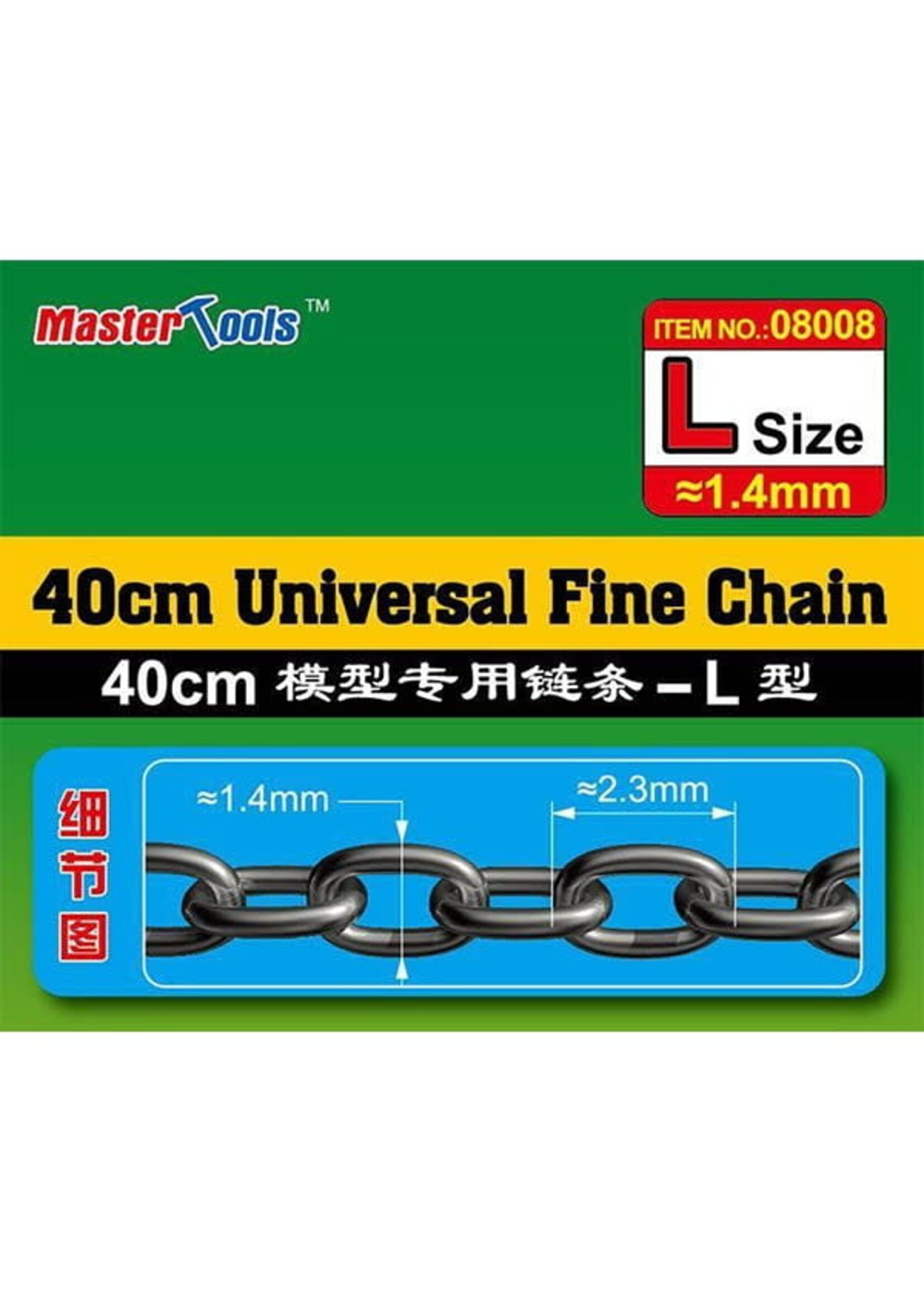 Master Tools MT08008 40CM Universal Fine Chain L Size 1.4mmX2.3mm