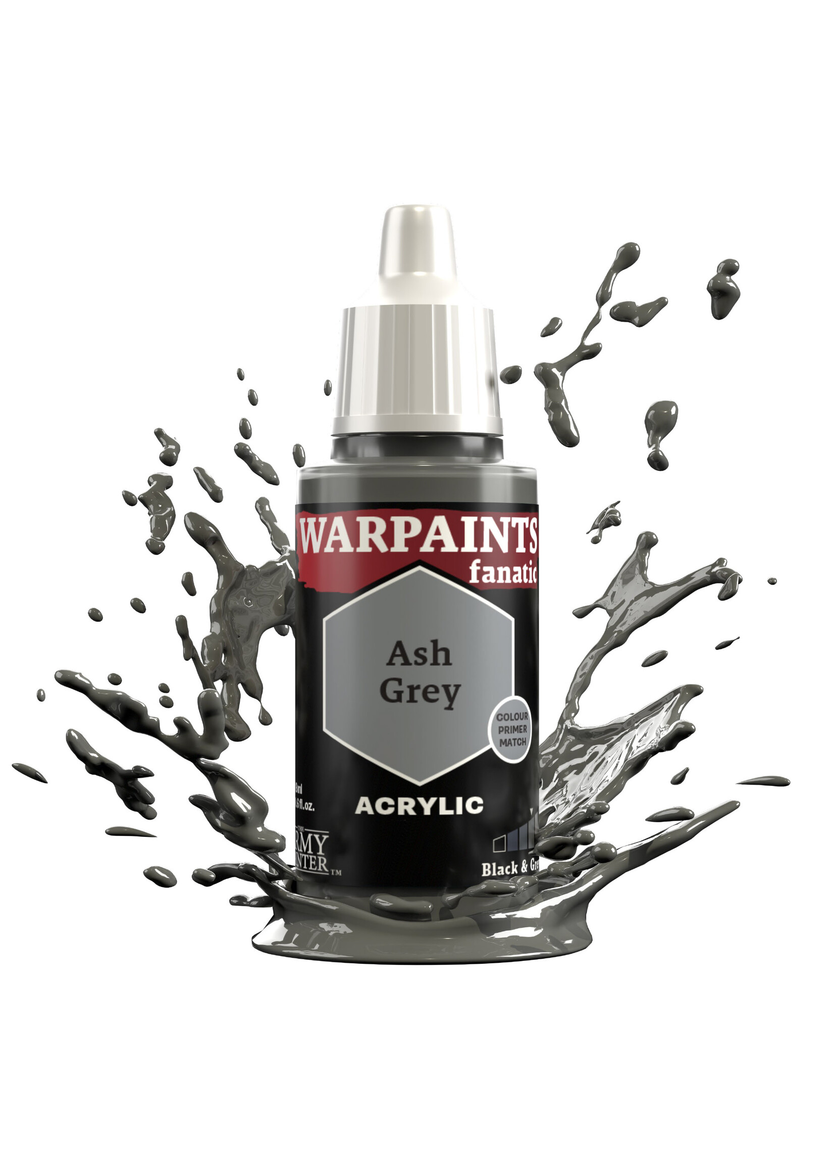 Army Painter WARPAINTS: FANATIC ACRYLIC ASH GREY 18ml