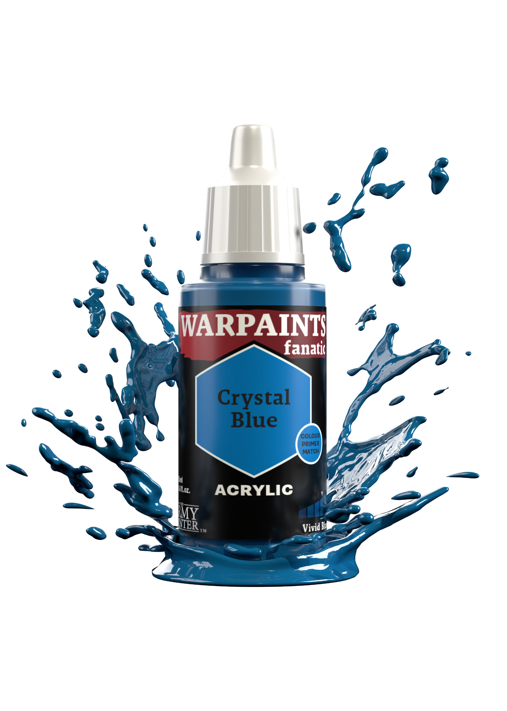 Army Painter WP3028 WARPAINTS: FANATIC ACRYLIC CRYSTAL BLUE 18ml