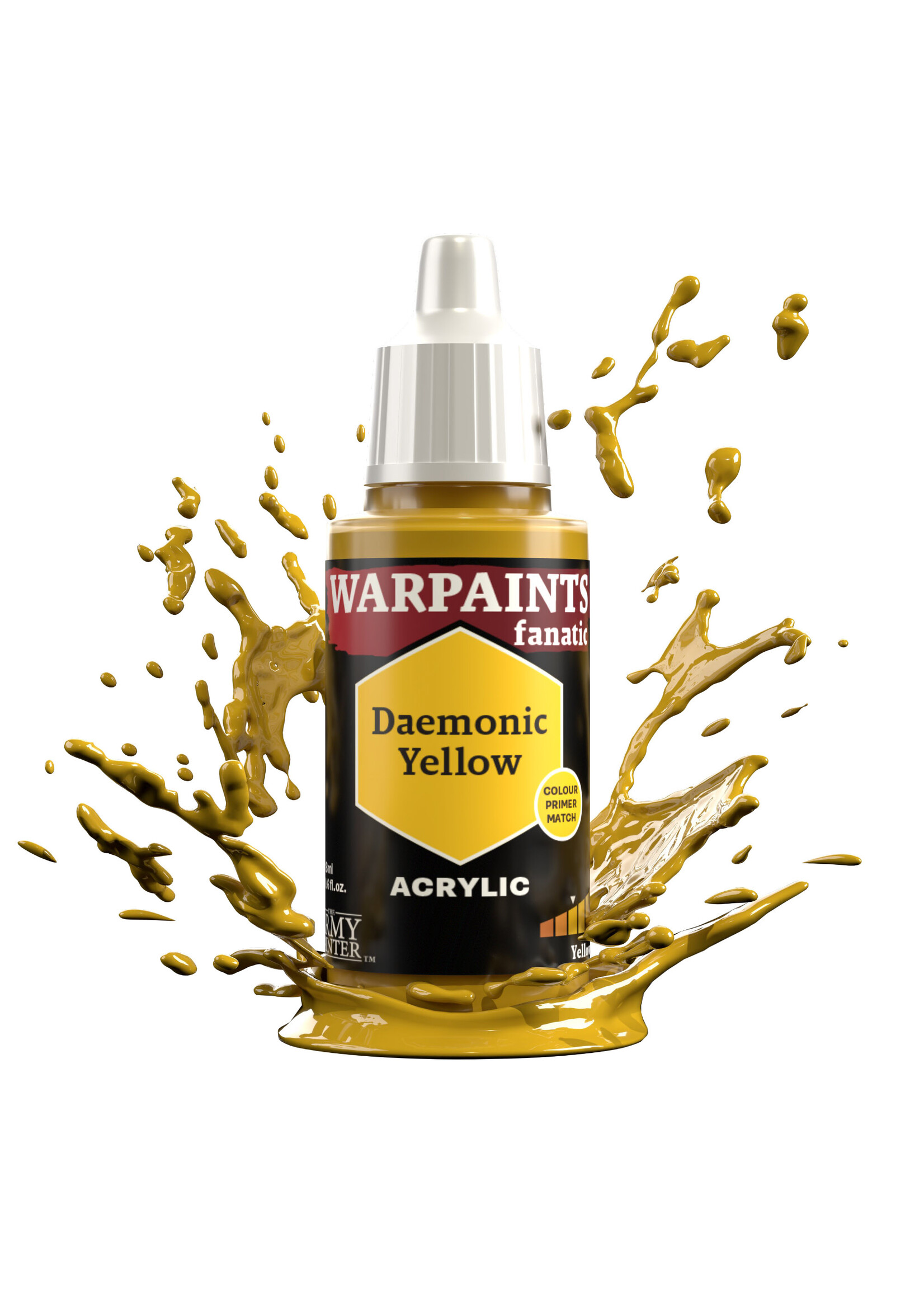 Army Painter WARPAINTS: FANATIC ACRYLIC DAEMONIC YELLOW 18ml