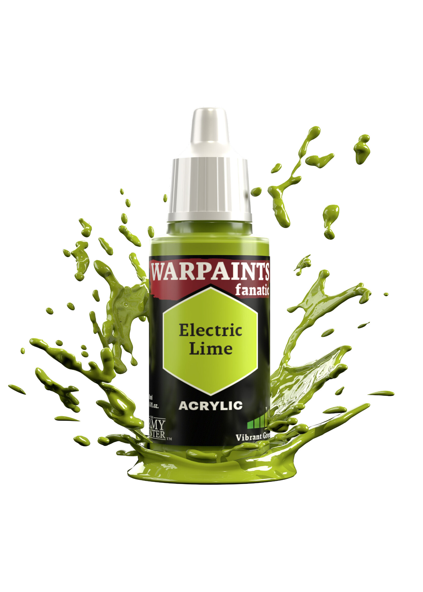 Army Painter WARPAINTS: FANATIC ACRYLIC ELECTRIC LIME 18ml
