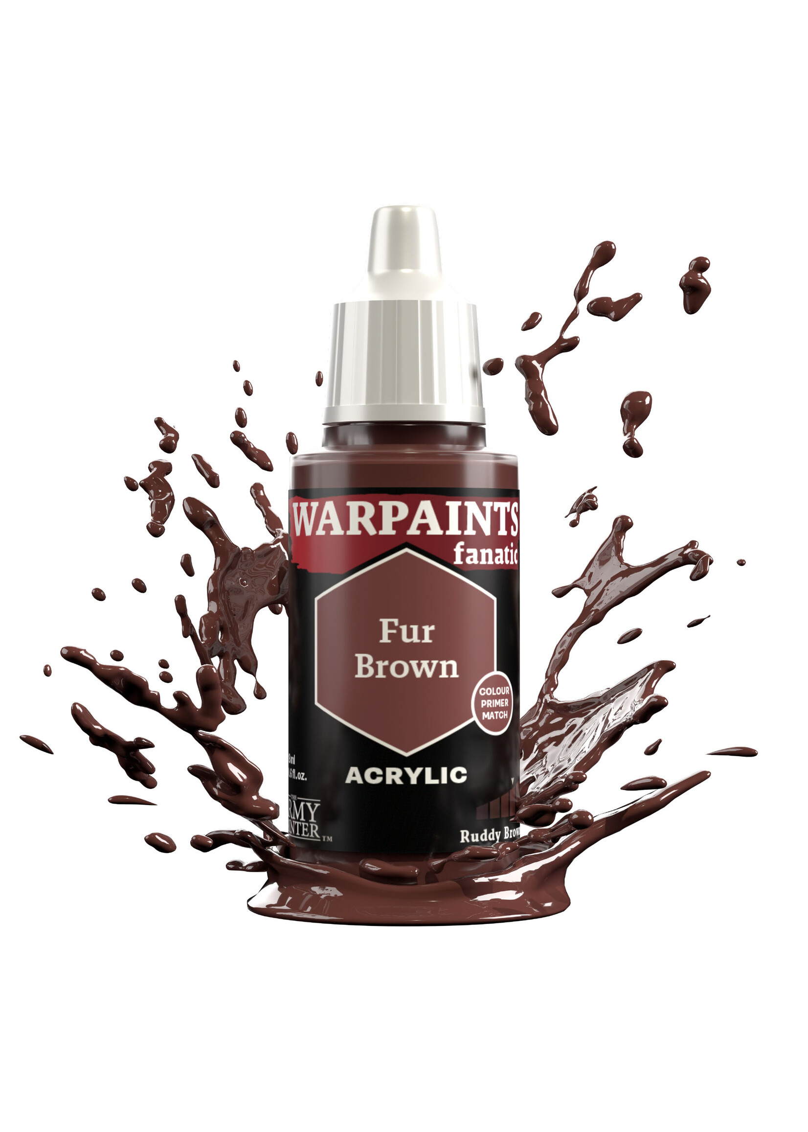 Army Painter WARPAINTS: FANATIC ACRYLIC FUR BROWN 18ml