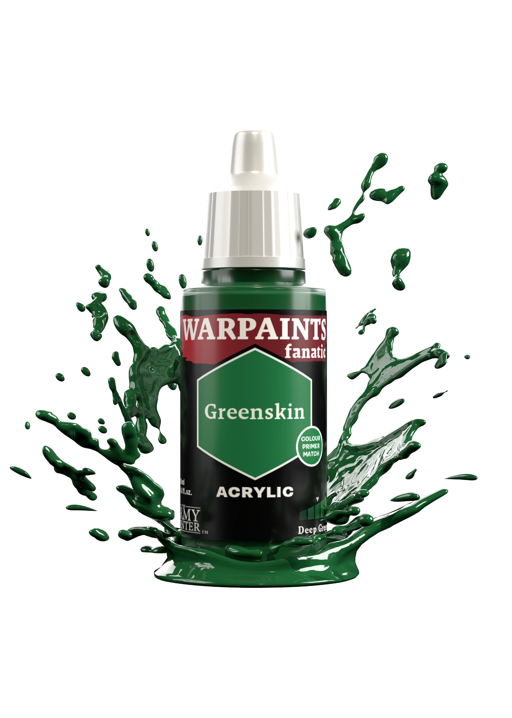 Army Painter WP3051 WARPAINTS: FANATIC ACRYLIC GREENSKIN 18ml