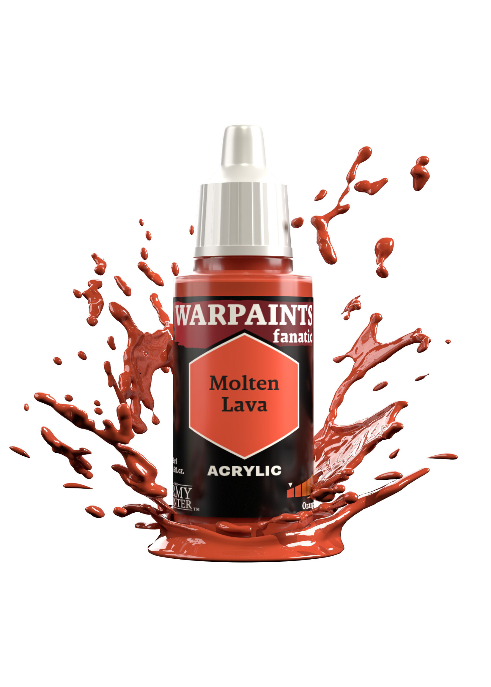 Army Painter WARPAINTS: FANATIC ACRYLIC MOLTEN LAVA 18ml