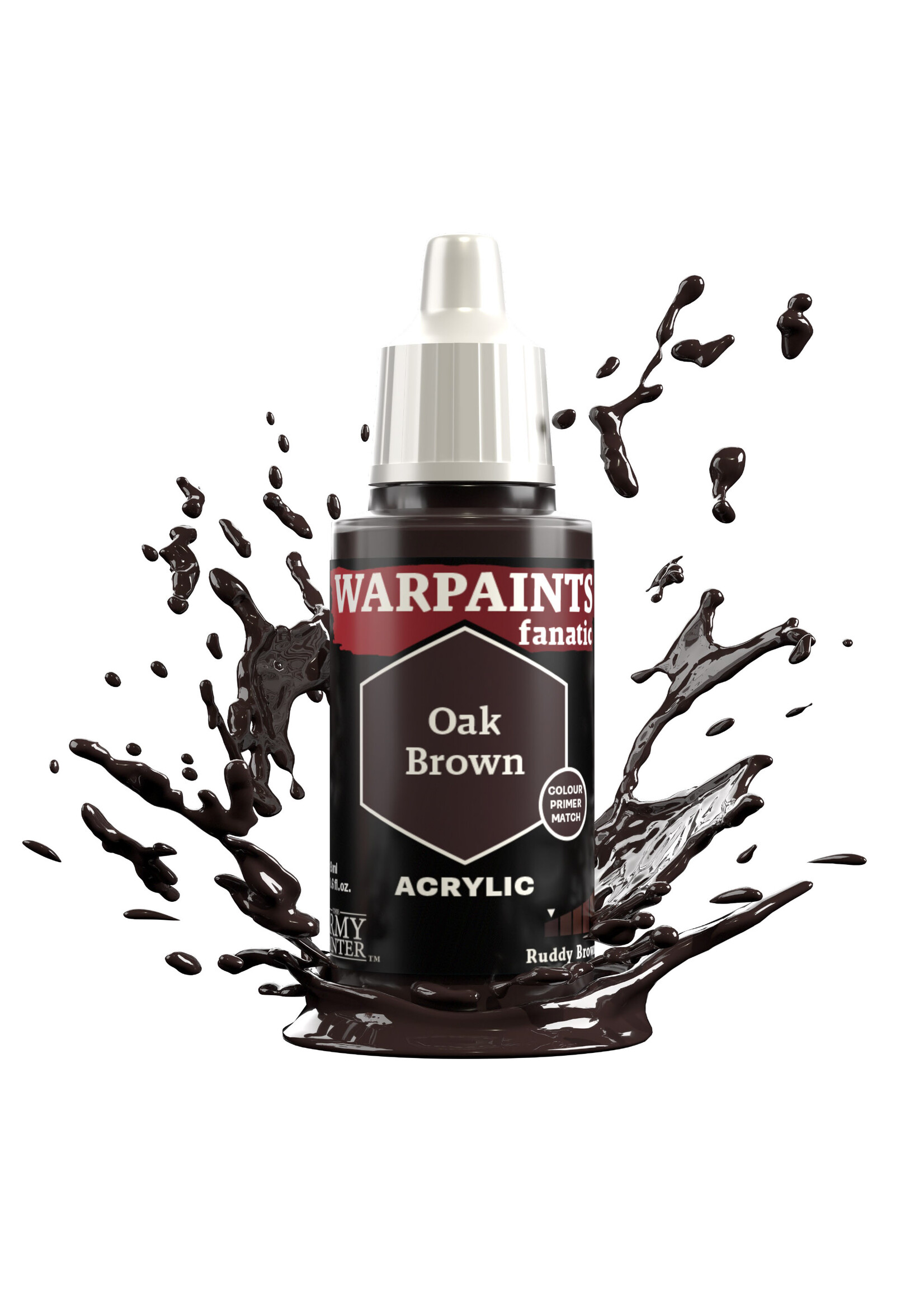 Army Painter WARPAINTS: FANATIC ACRYLIC OAK BROWN 18ml