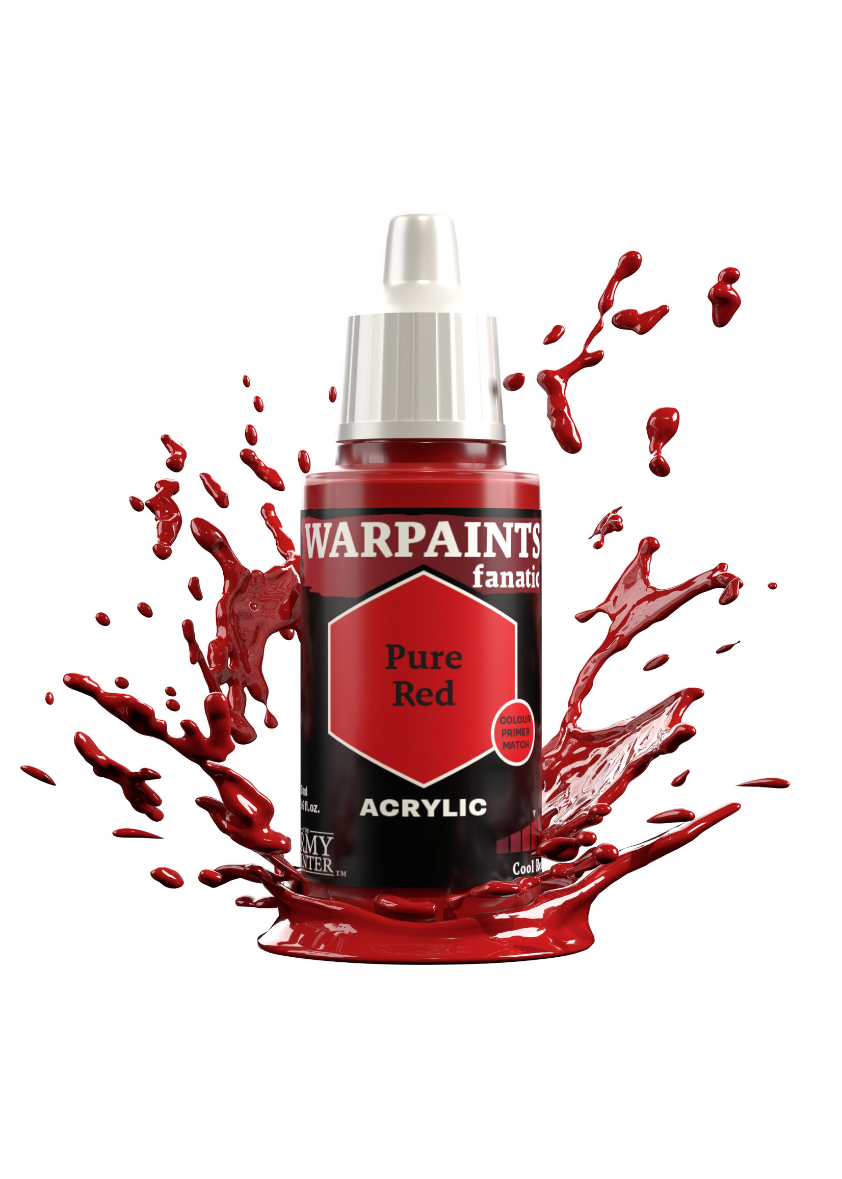 Army Painter WARPAINTS: FANATIC ACRYLIC PURE RED 18ml