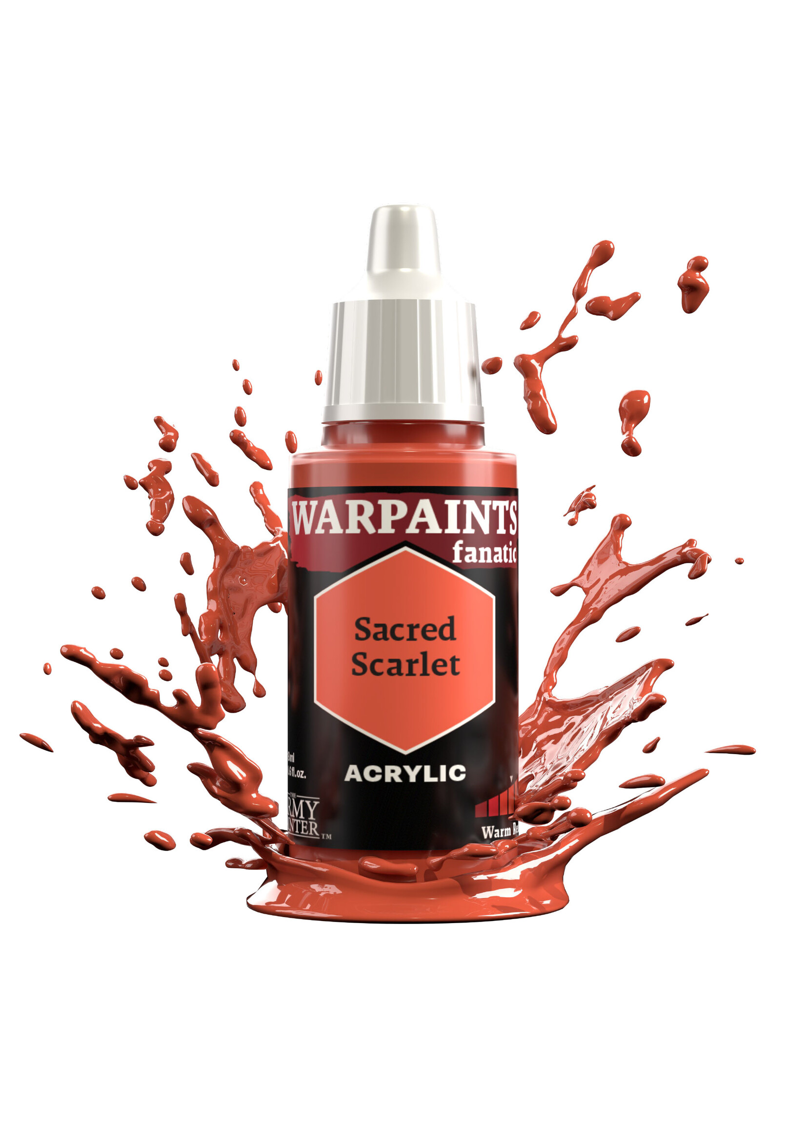 Army Painter WARPAINTS: FANATIC ACRYLIC SACRED SCARLET 18ml