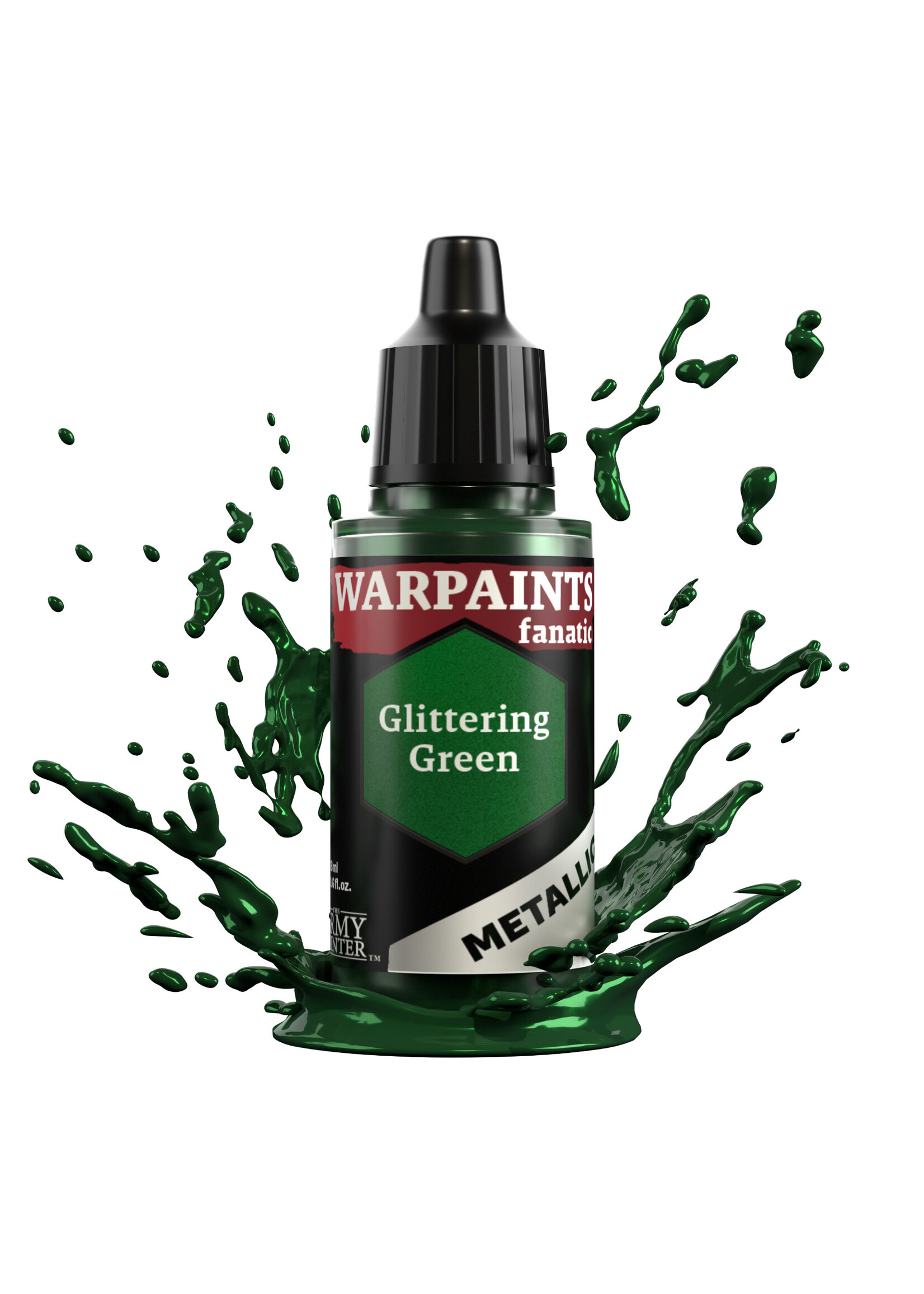 Army Painter WARPAINTS: FANATIC METALLICS GLITTERING GREEN  18ml