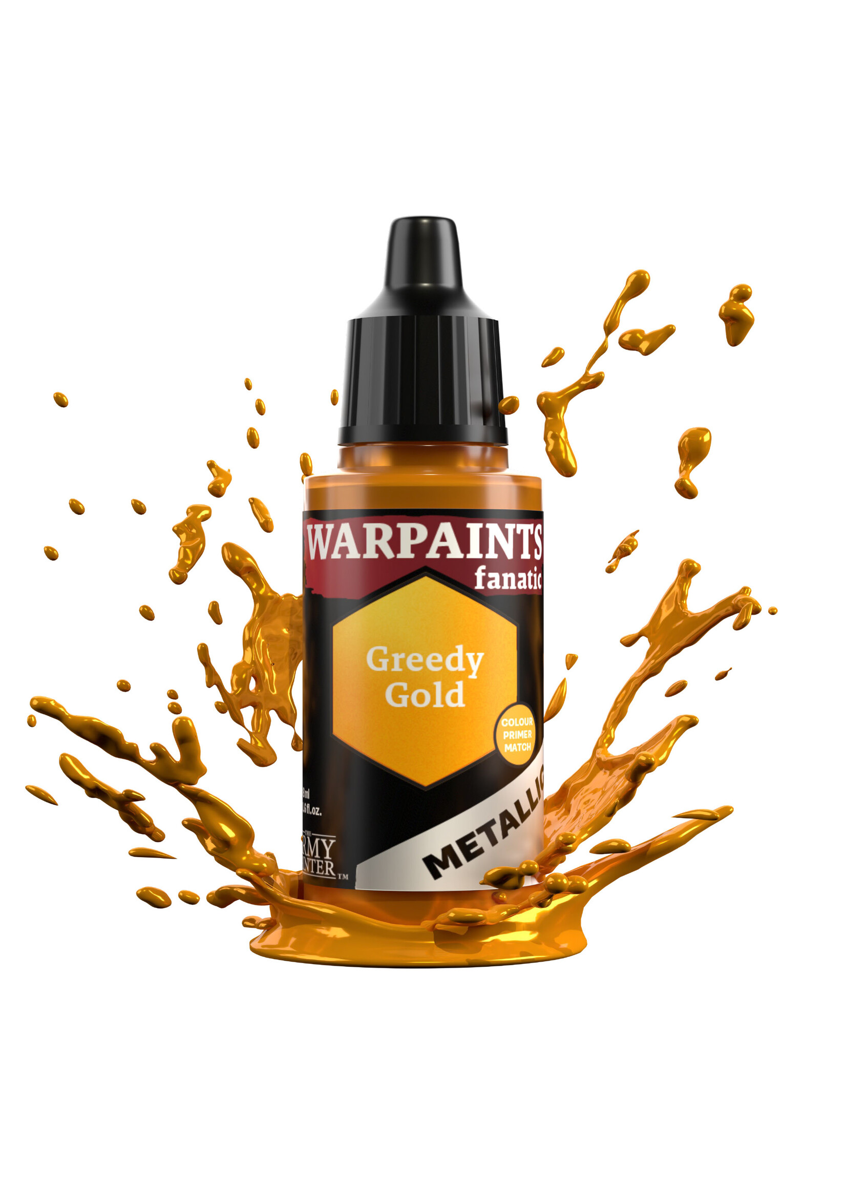 Army Painter WARPAINTS: FANATIC METALLICS GREEDY GOLD 18ml