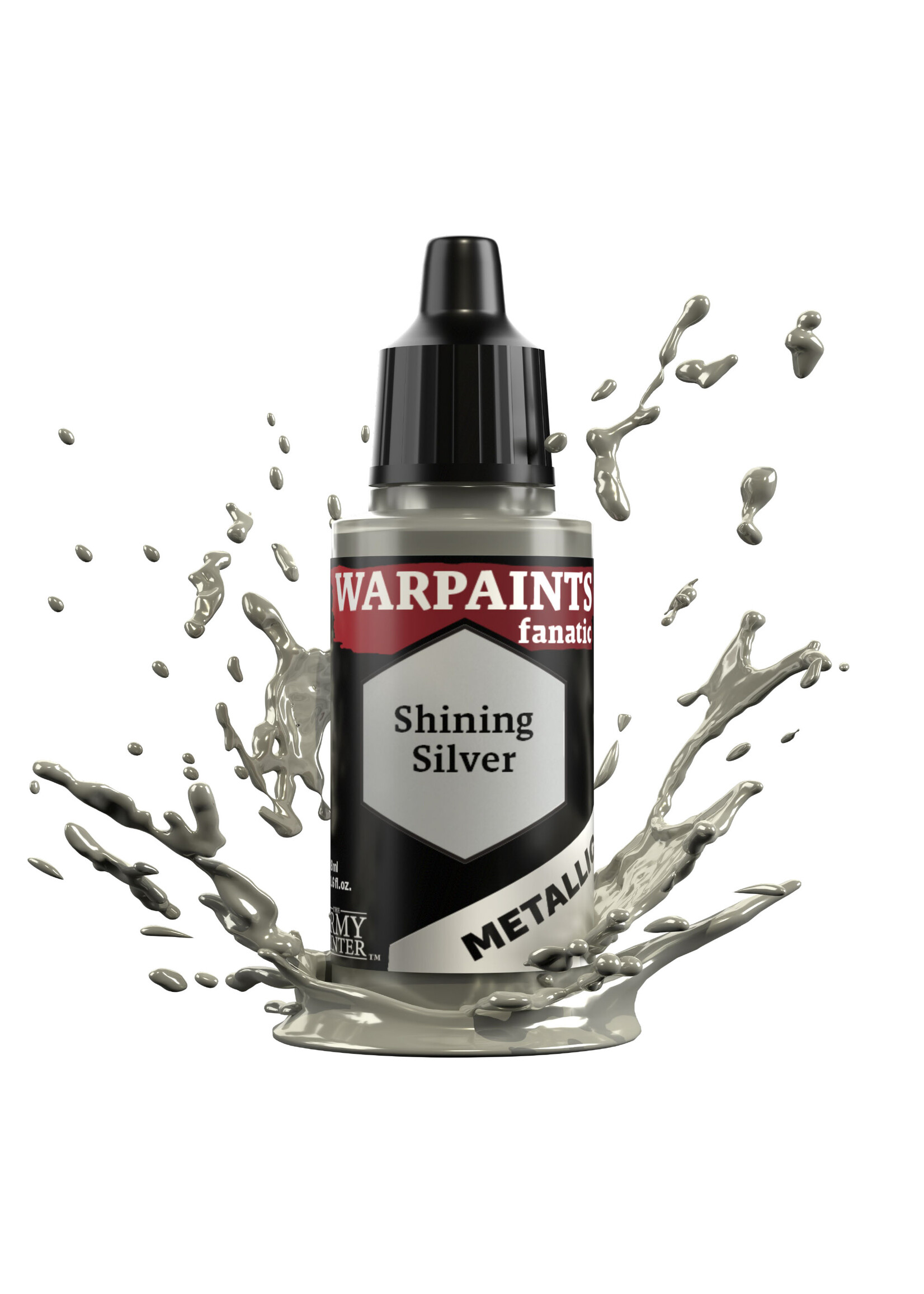 Army Painter WARPAINTS: FANATIC METALLICS SHINING SILVER 18ml