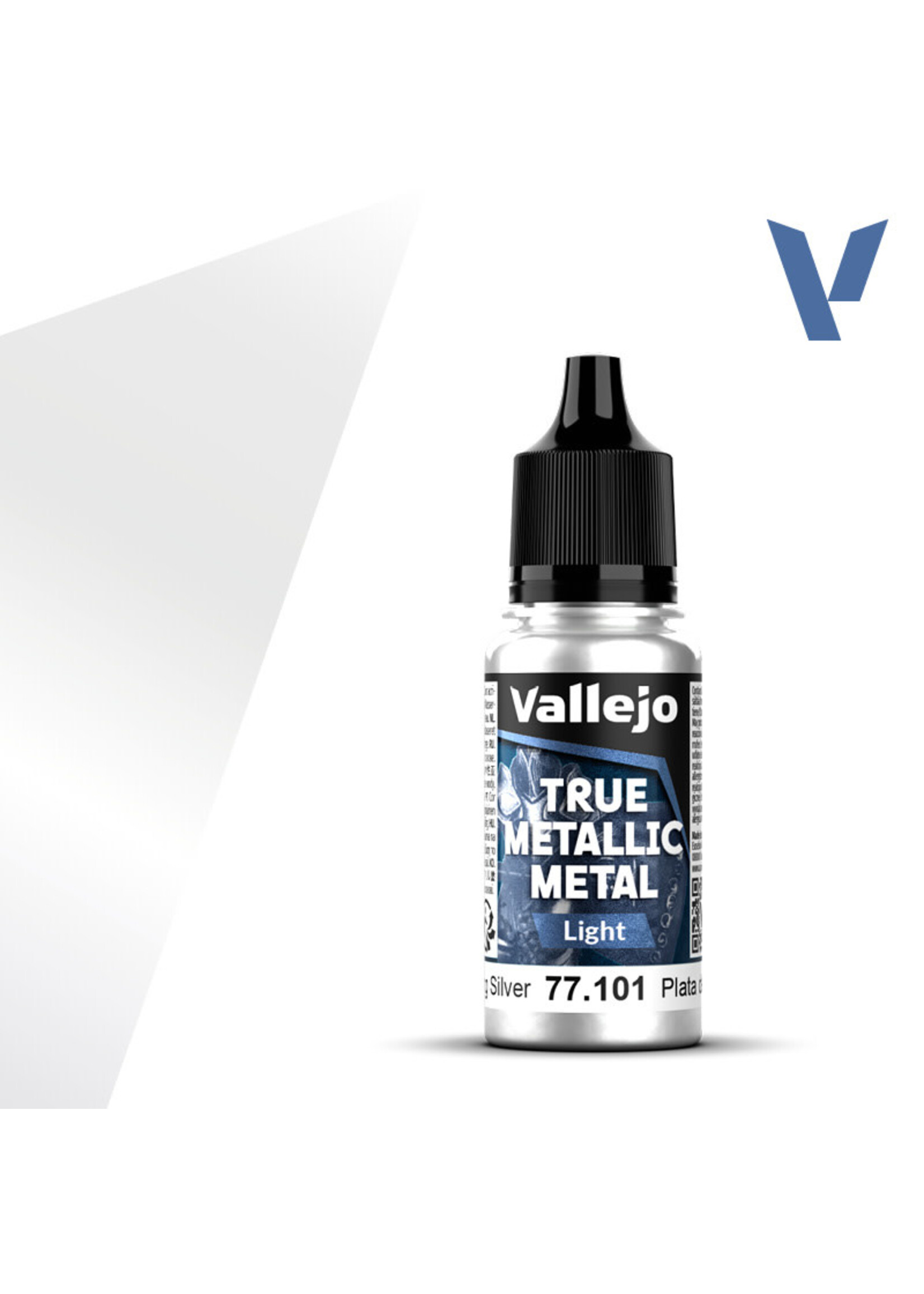 Vallejo VAL77101 True Metallic Sterling Silver Light (18ml)