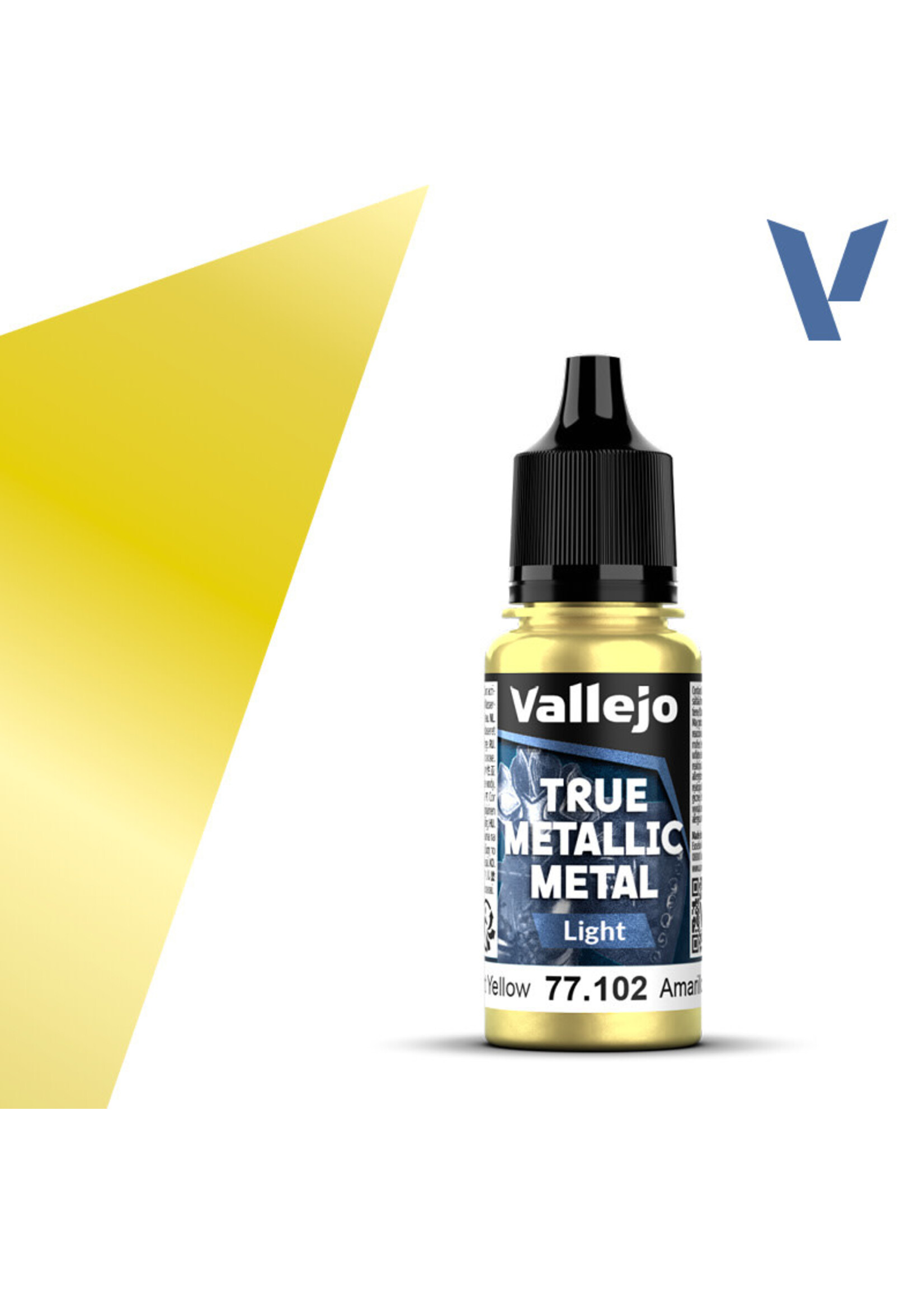 Vallejo VAL77102 True Metallic Radiant Yellow (18ml)