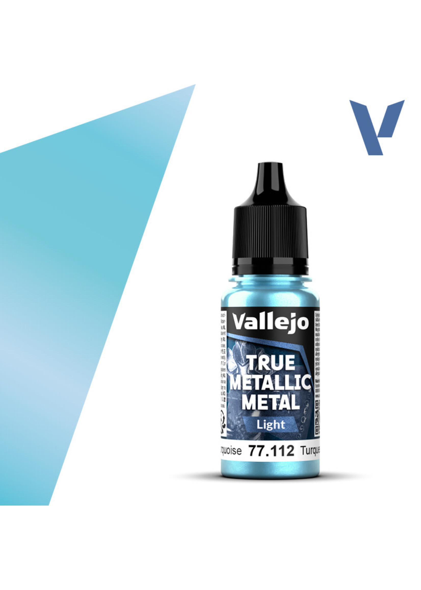 Vallejo VAL77112 True Metallic Hydra Turquoise Light (18ml)