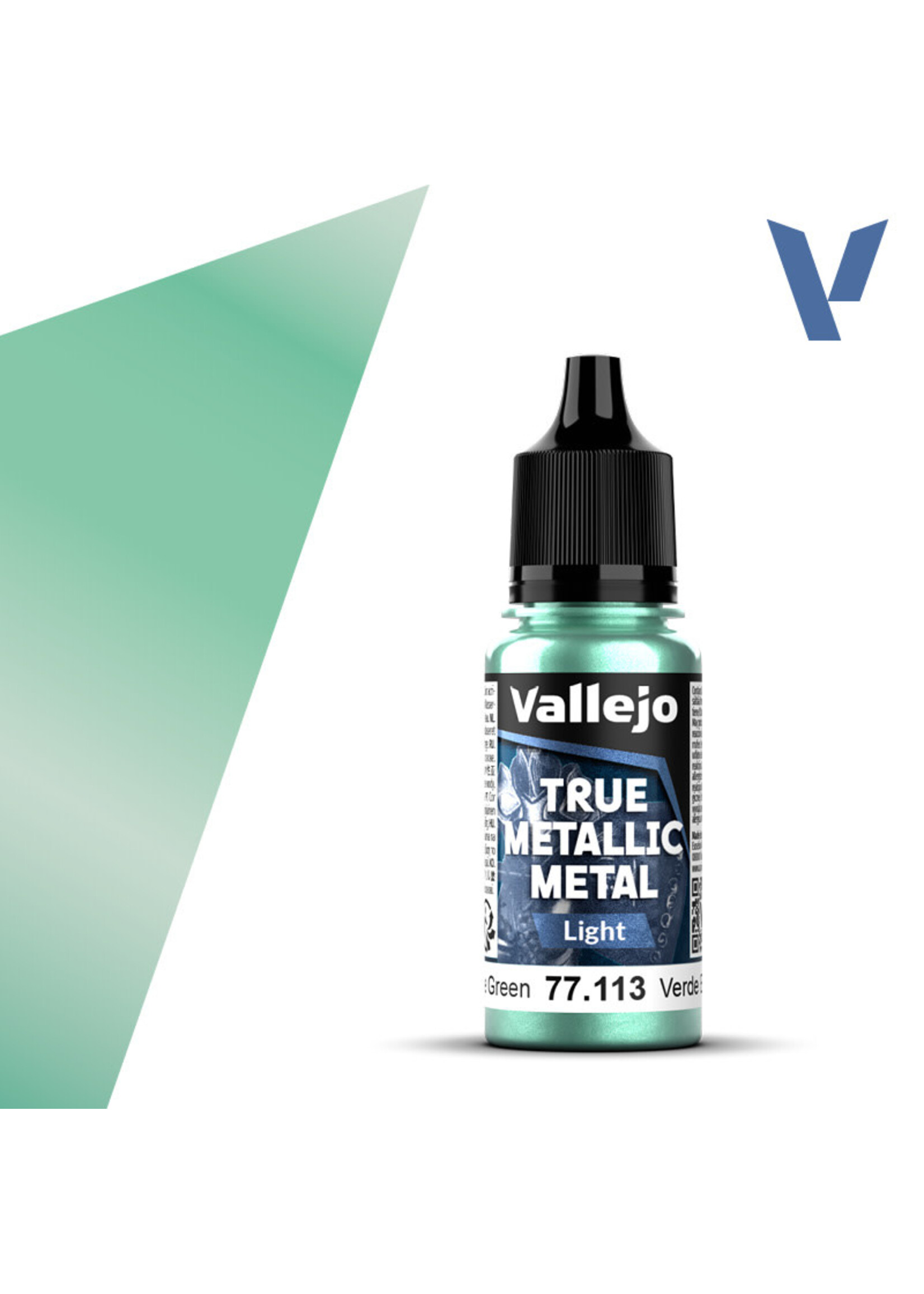 Vallejo VAL77113 True Metallic Beetle Green (18ml)