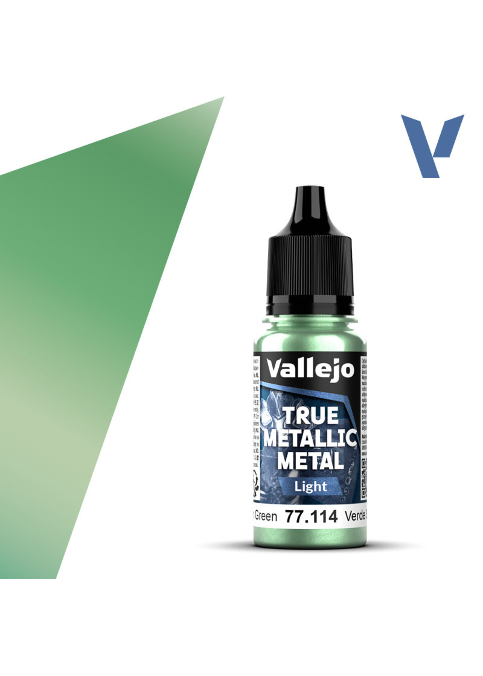 Vallejo VAL77114 True Metallic Dusken Green (18ml)