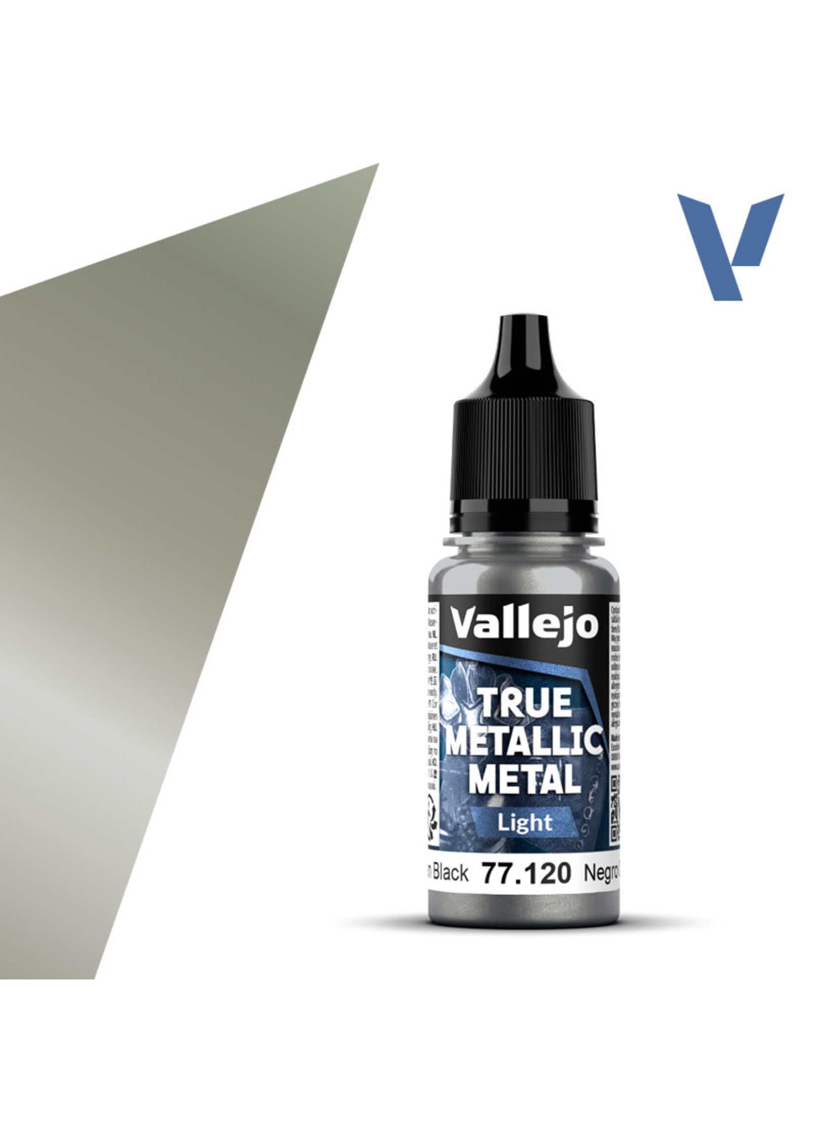 Vallejo VAL77120 True Metallic Obsidian Black (18ml)