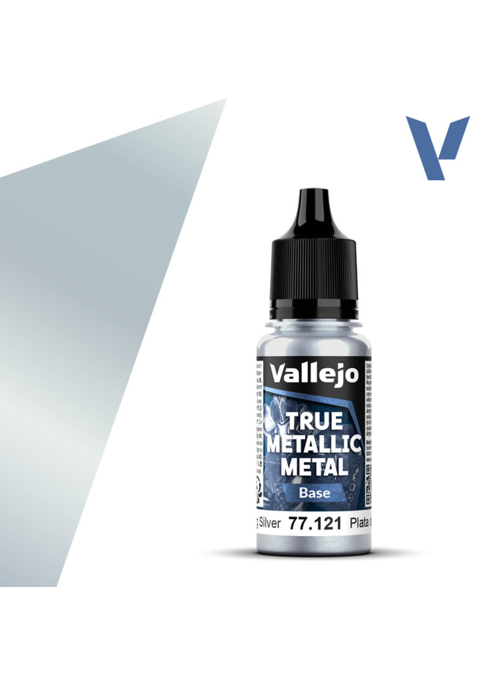 Vallejo VAL77121 True Metallic Sterling Silver Base (18ml)