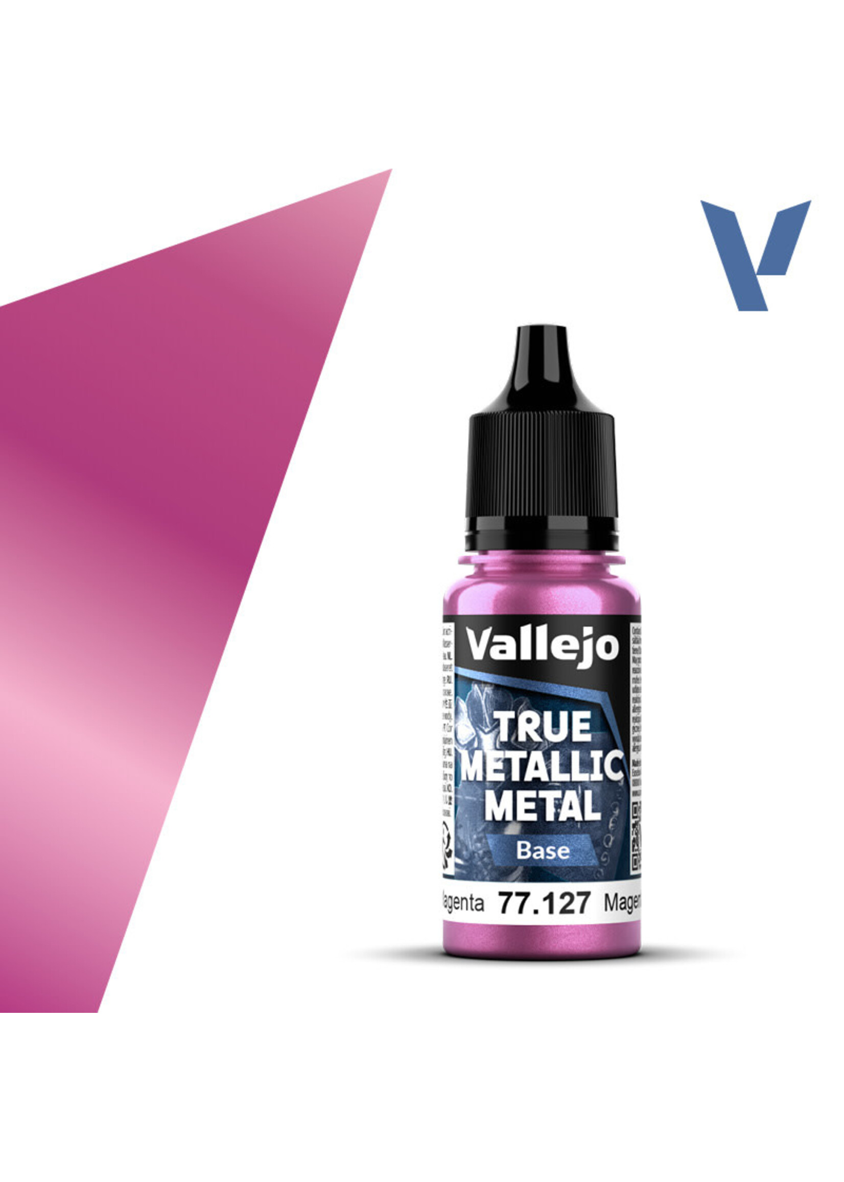 Vallejo VAL77127 True Metallic Crimson Magenta (18ml)