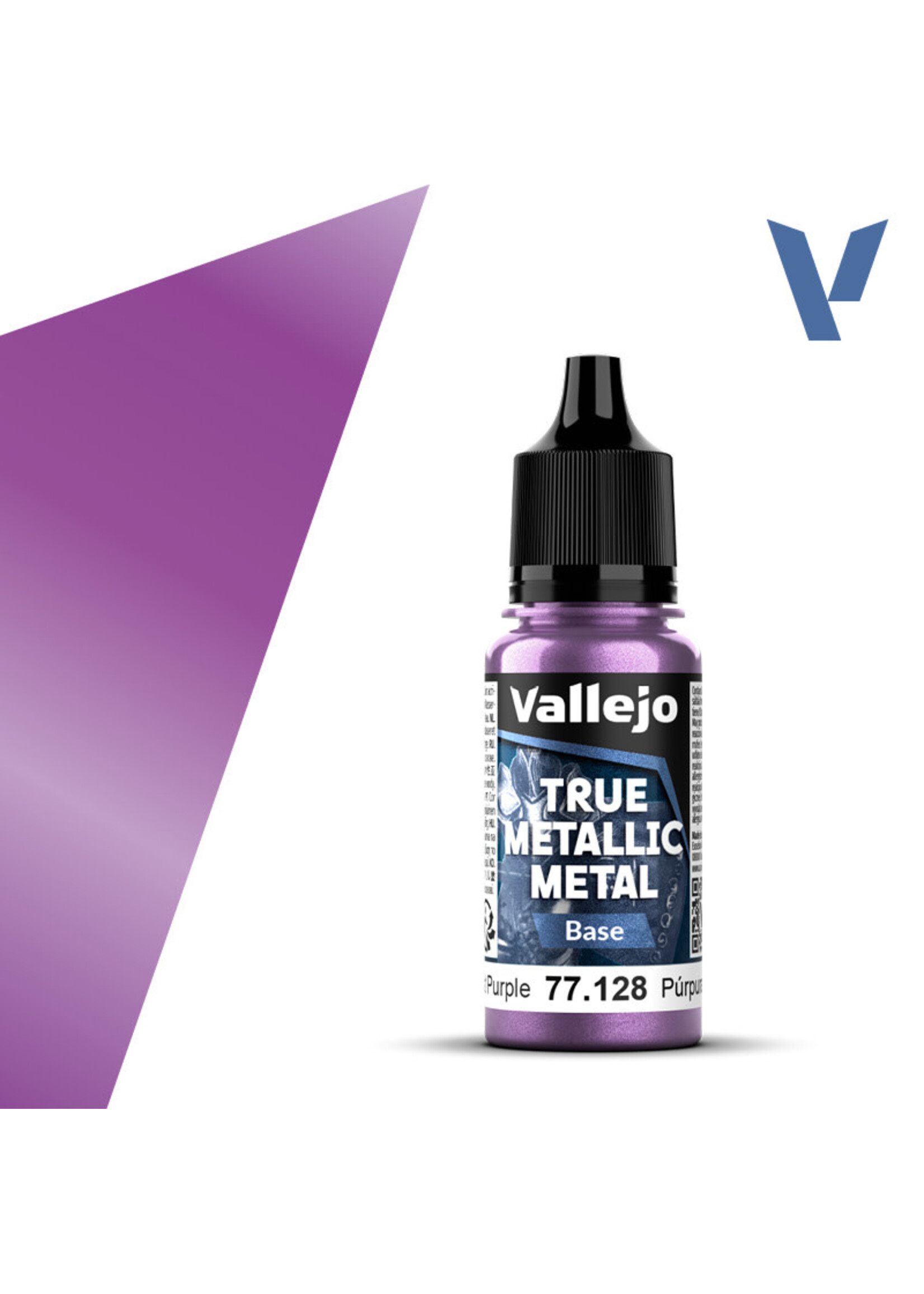 Vallejo VAL77128 True Metallic Amethyst Purple Base (18ml)