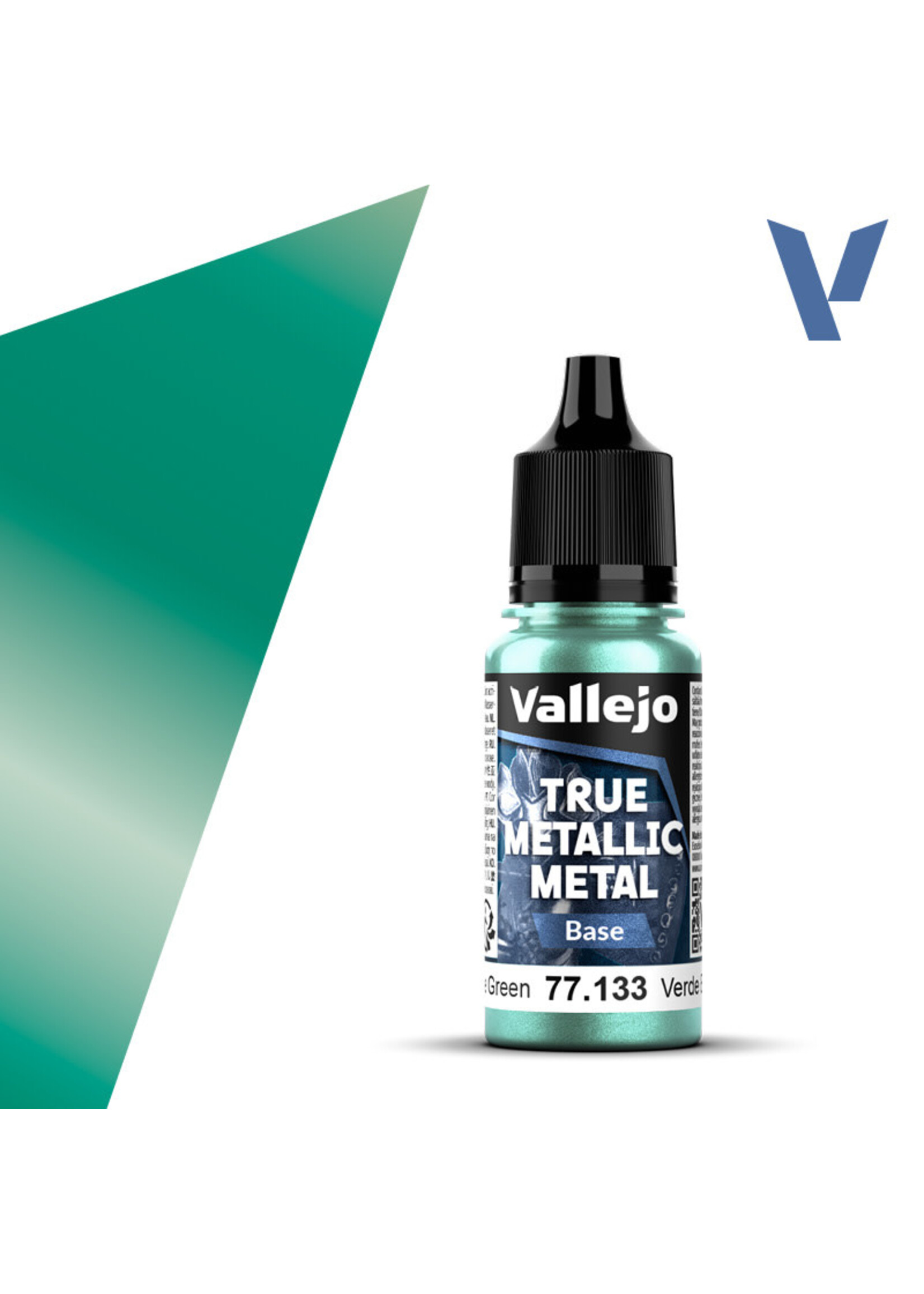 Vallejo VAL77133 True Metallic Beetle Green (18ml)