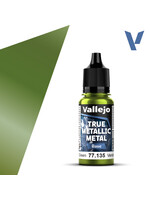 Vallejo VAL77135 True Metallic Amber Green (18ml)