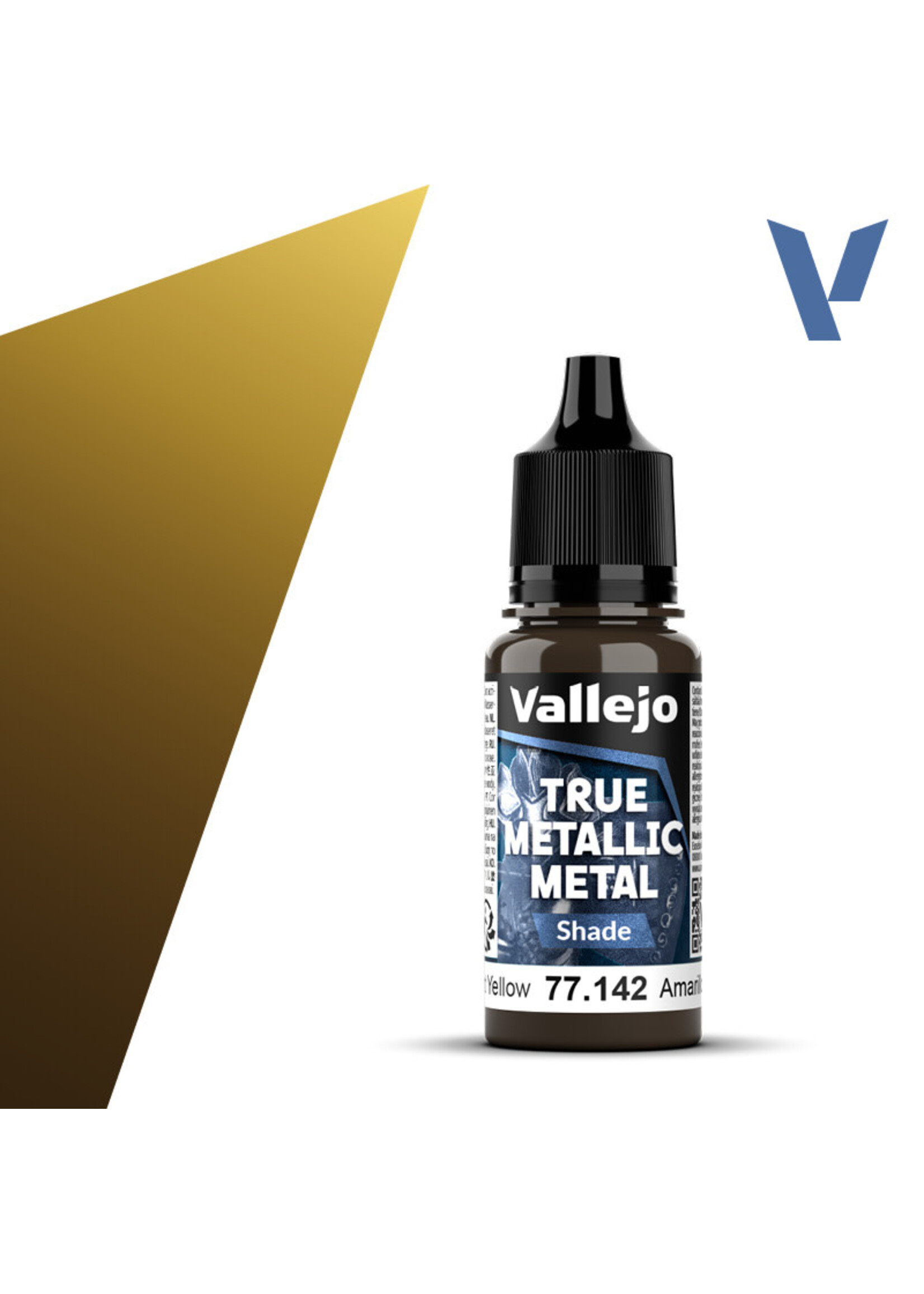 Vallejo VAL77142 True Metallic Radiant Yellow (18ml)