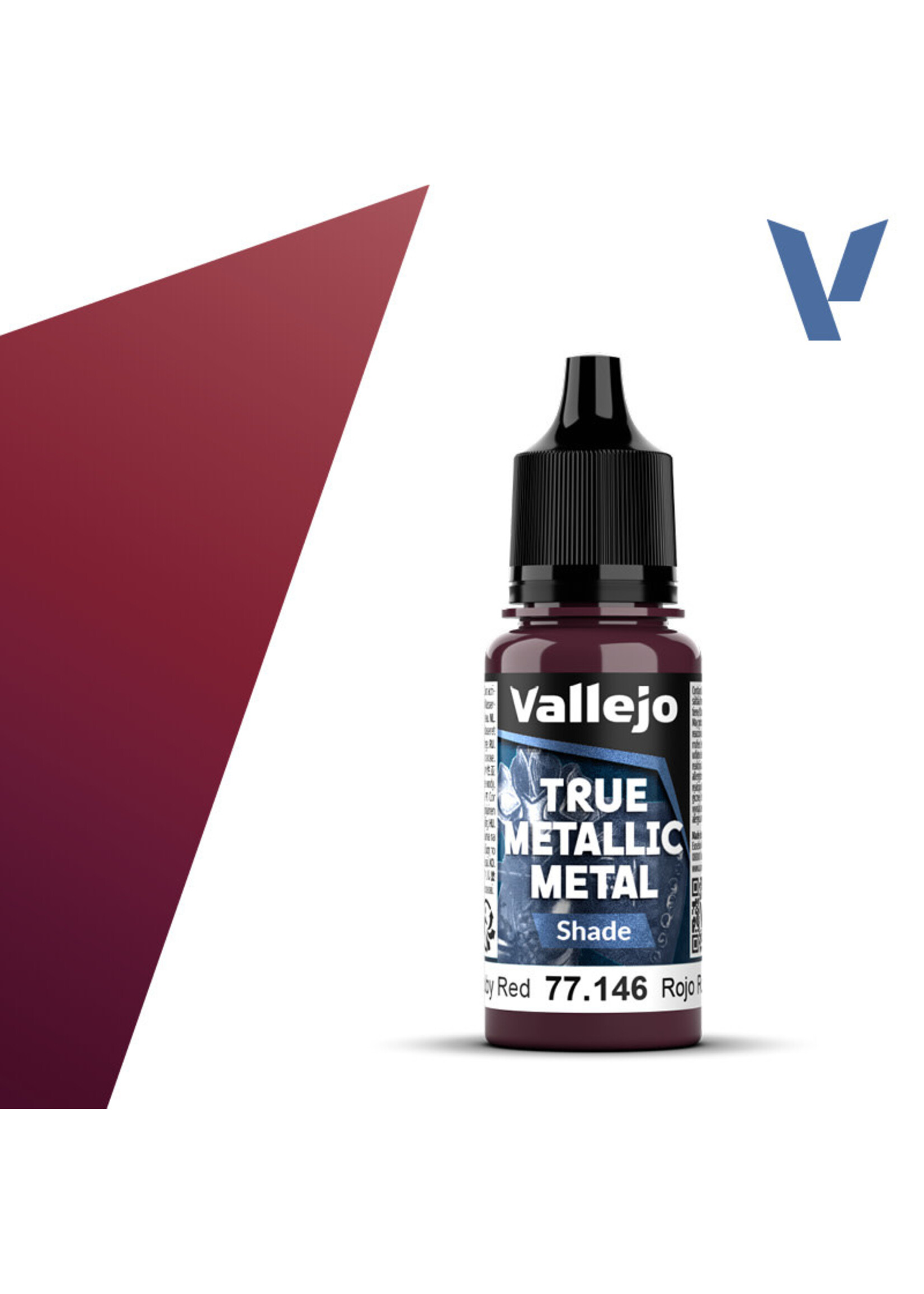 Vallejo VAL77146 True Metallic Ruby Red (18ml)