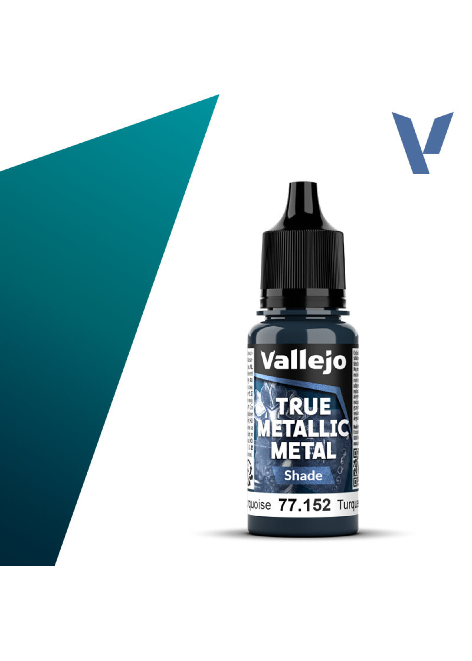 Vallejo VAL77152 True Metallic Hydra Turquoise (18ml)