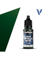 Vallejo VAL77154 True Metallic Dusken Green (18ml)
