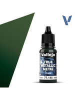 Vallejo VAL77155 True Metallic Amber Green Shade (18ml)