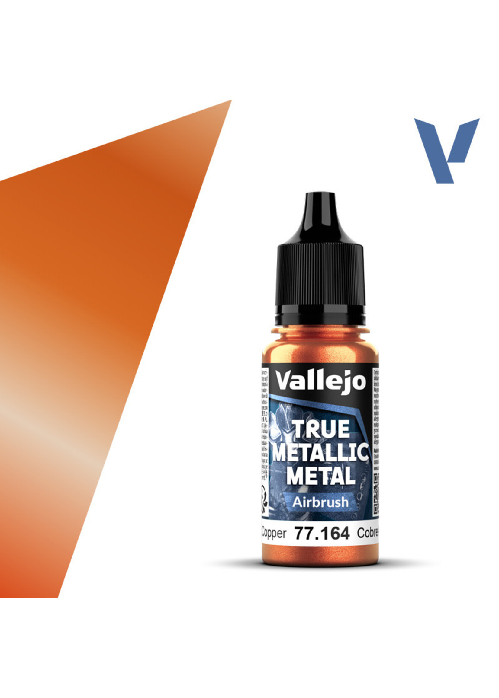 Vallejo VAL77164 True Metallic Ancient Copper (18ml)
