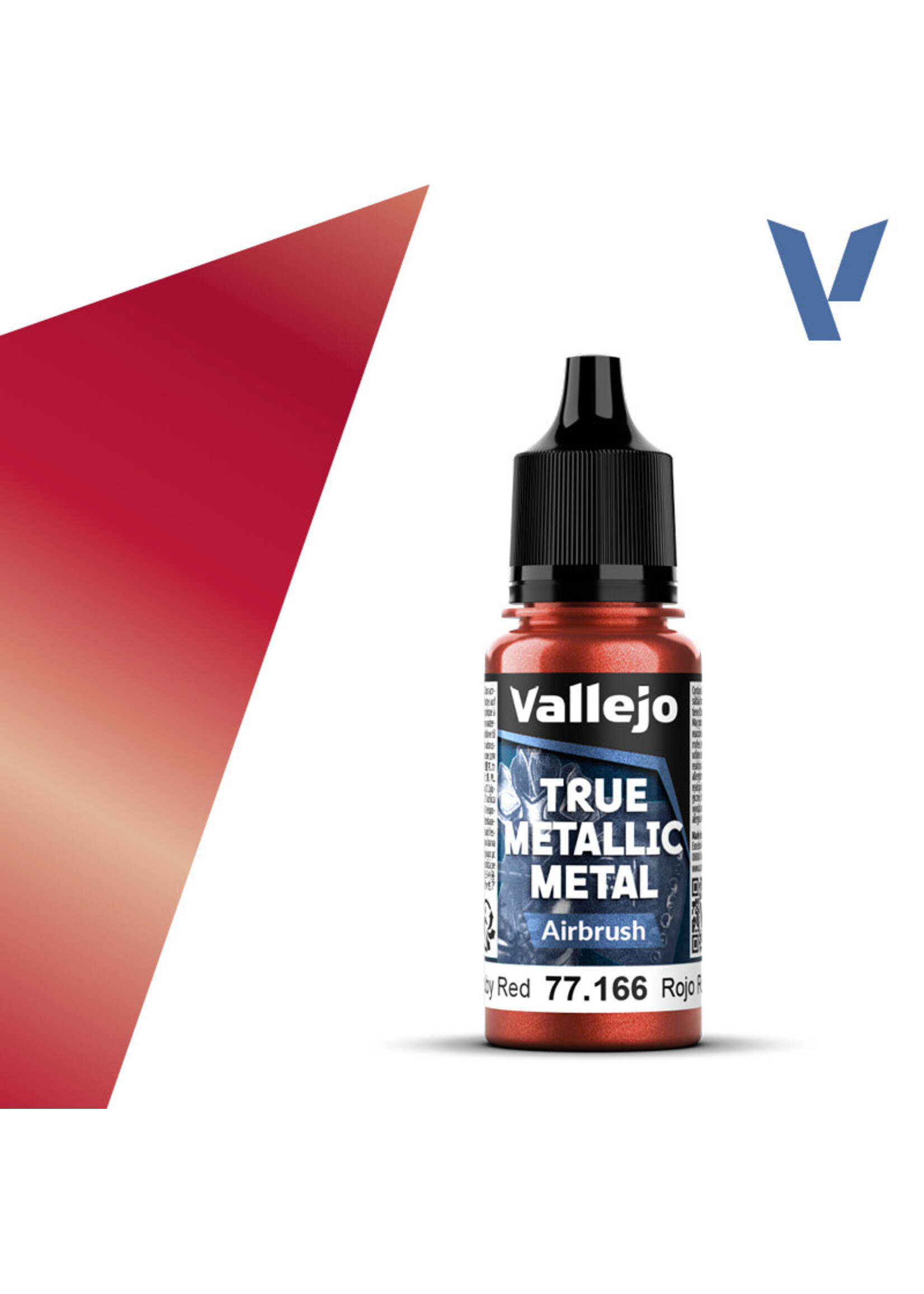 Vallejo VAL77166 True Metallic Ruby Red (18ml)