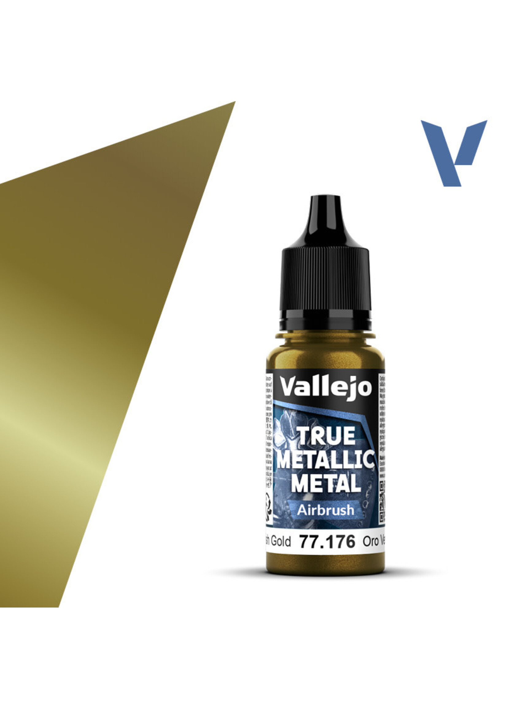 Vallejo VAL77176 True Metallic Greenish Gold (18ml)