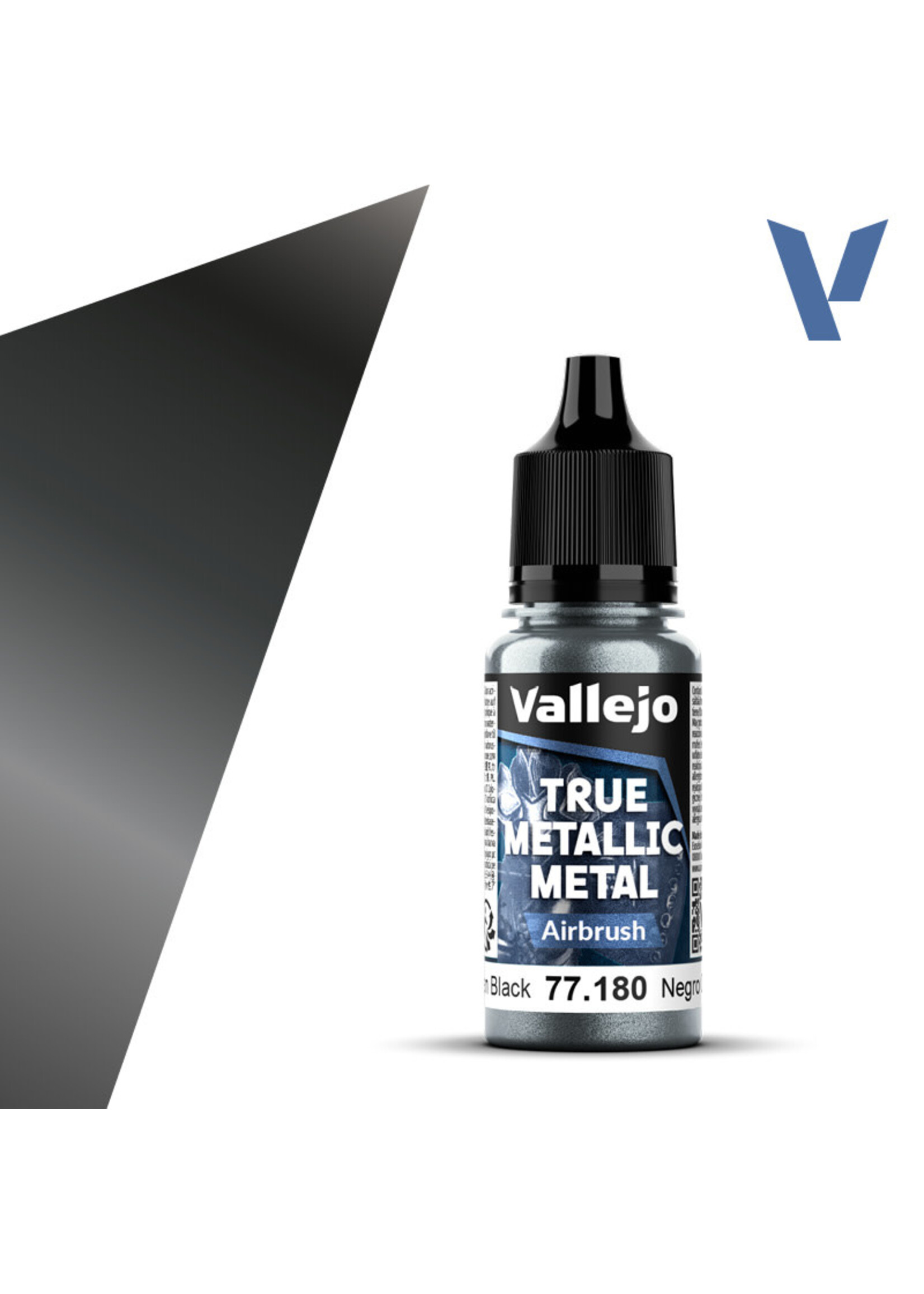Vallejo VAL77180 True Metallic Obsidian Black (18ml)
