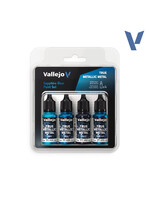 Vallejo VAL77256 True Metallic Sapphire Blue (4pc)