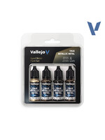 Vallejo VAL77258 True Metallic Aged Metal (4pc)
