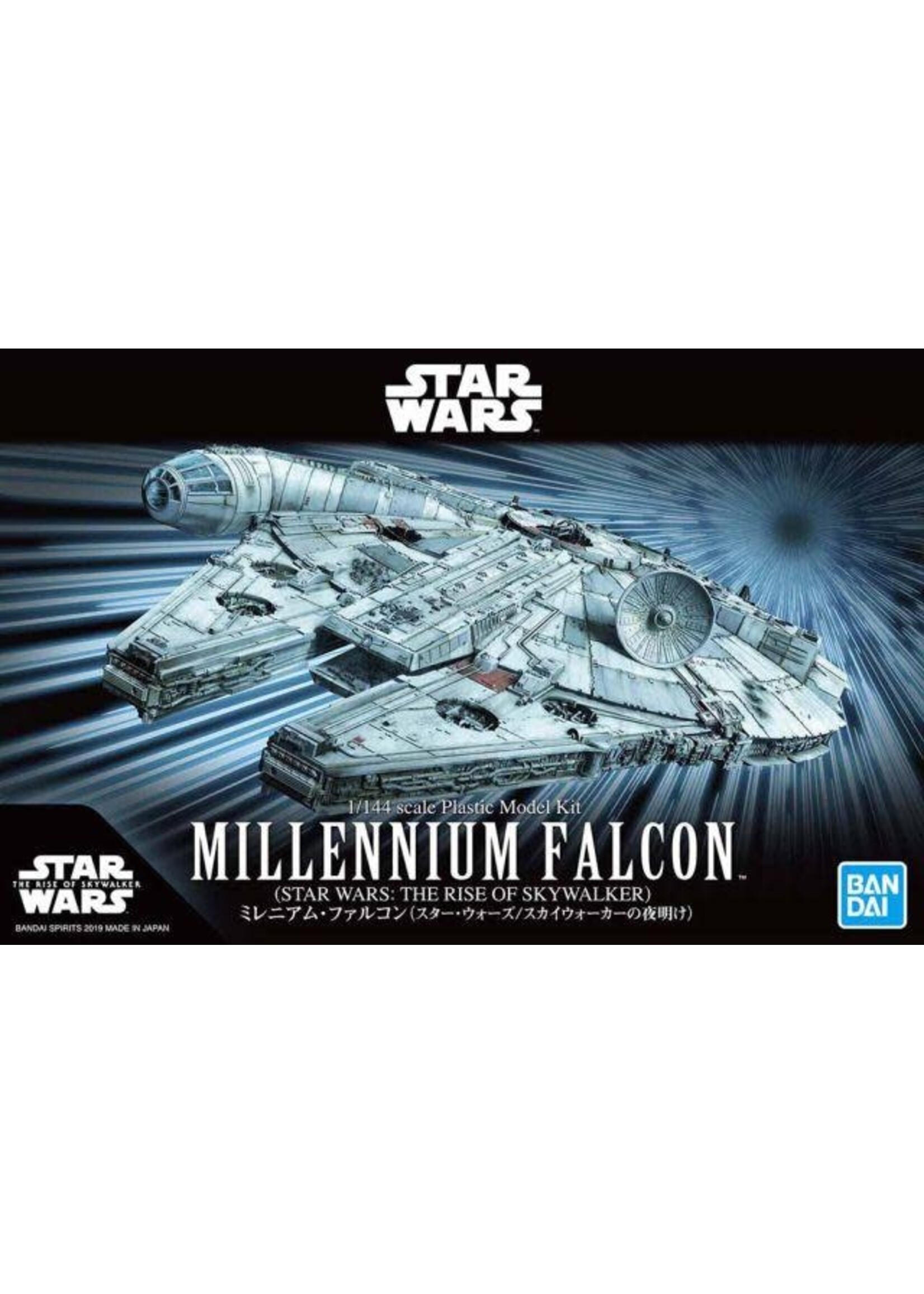 Bandai BNDAI2482314 Star Wars Millennium Falcon Rise Of Skywalker (1/144)