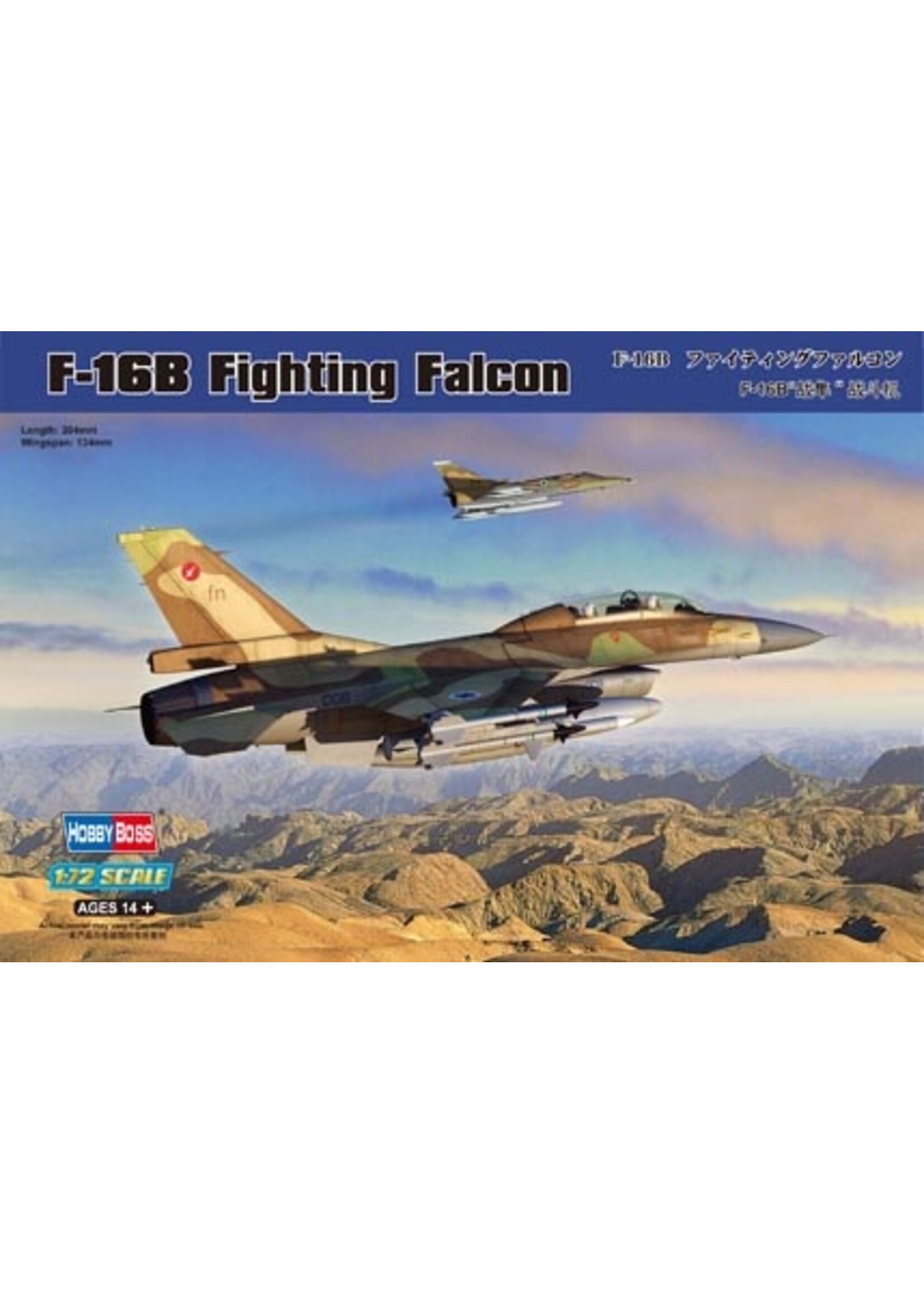 Hobby Boss HBOSS80273 F-16B Fighting Falcon (1/72)
