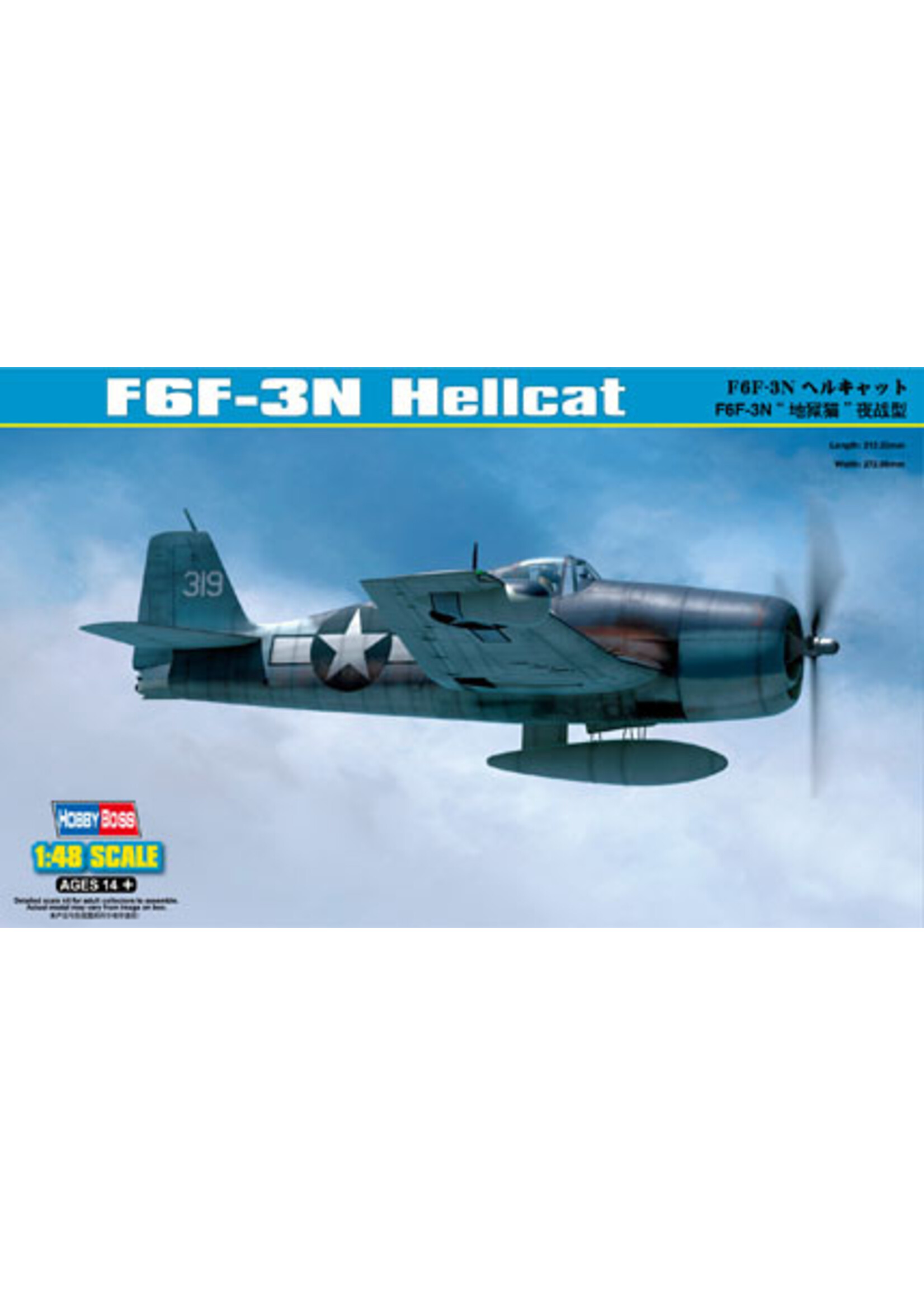 Hobby Boss HBOSS80340 F6F-3N Hellcat (1/48)
