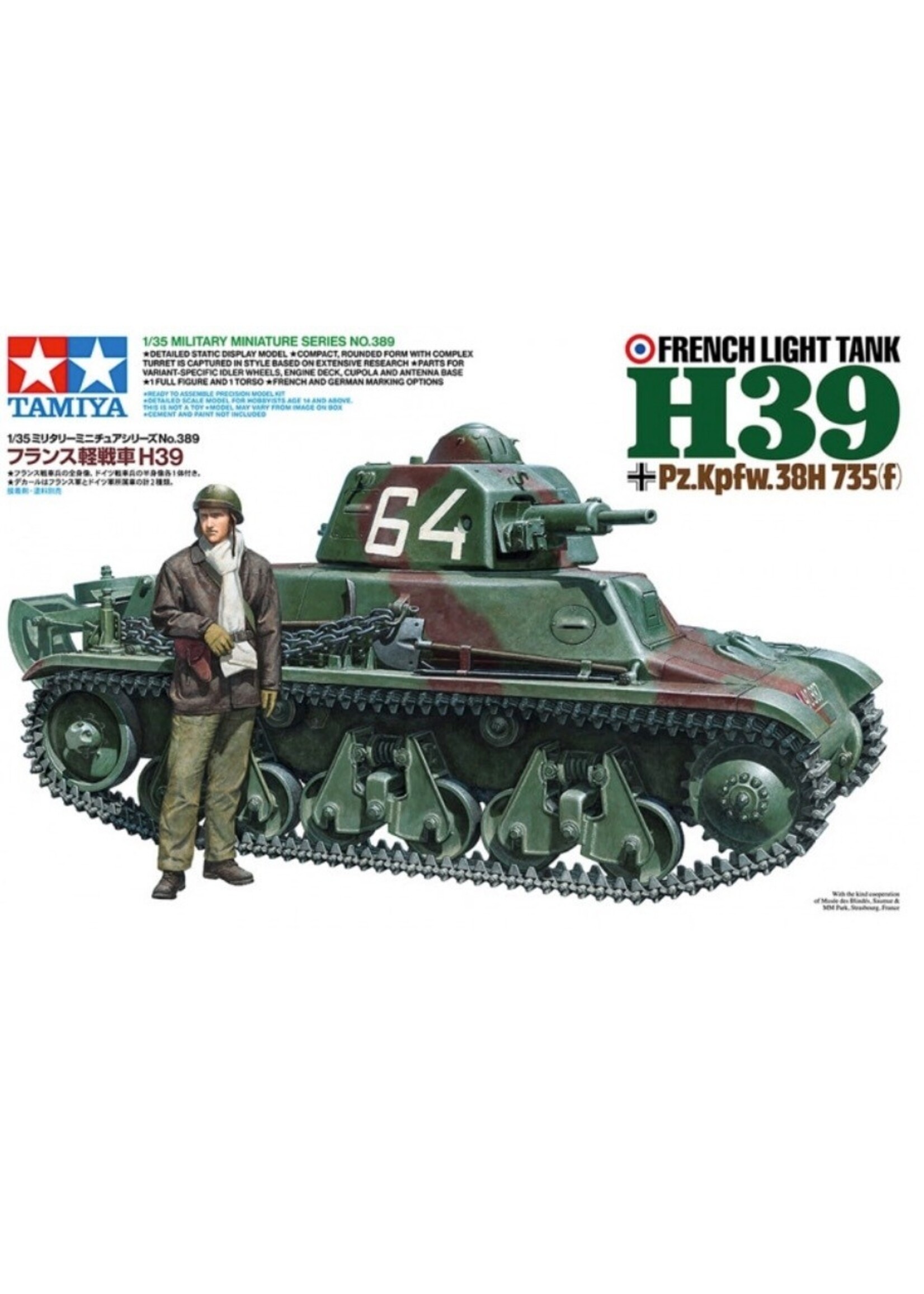 Tamiya TAM35389 French Light Tank H39 (1/35)